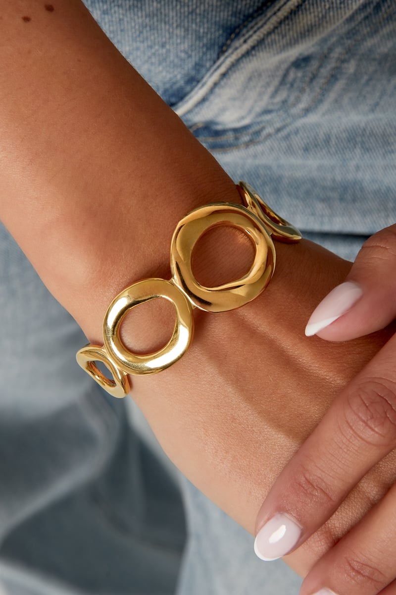 Cuff hoop Bracelet | Goud