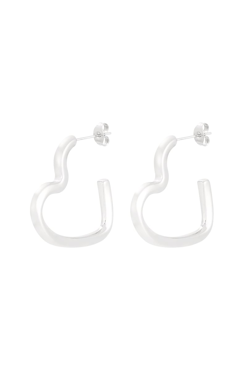 Open Heart Earrings