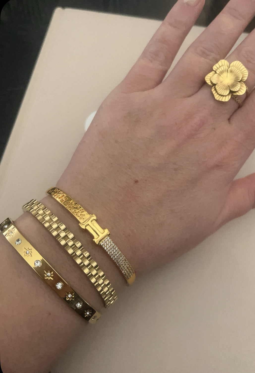 Bracelet H Strass