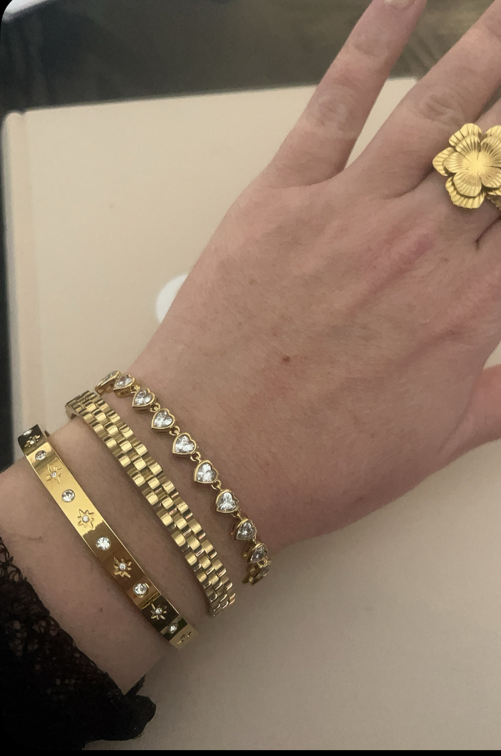 Bracelet Coeur Strass
