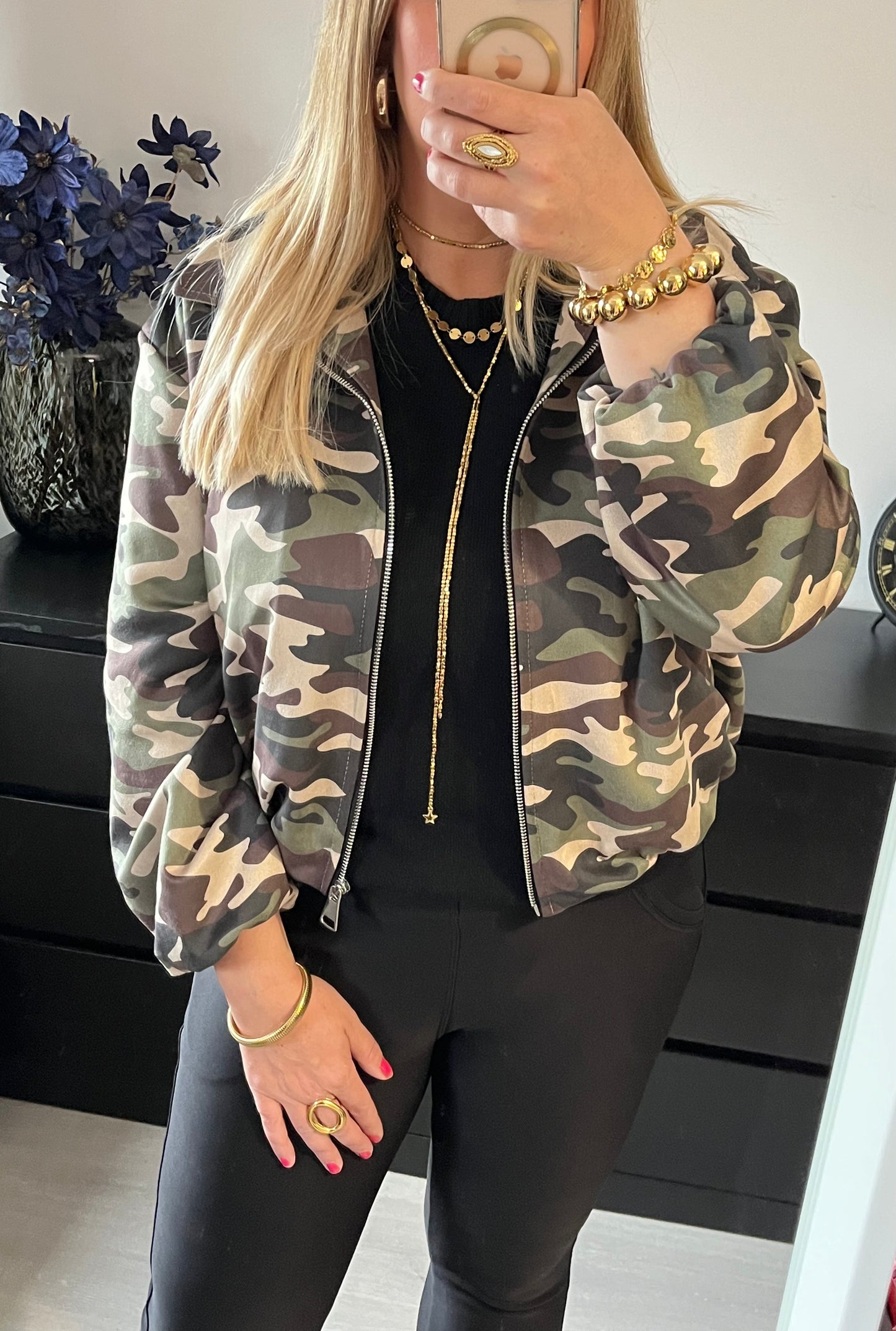 Camouflage Jacket Suede