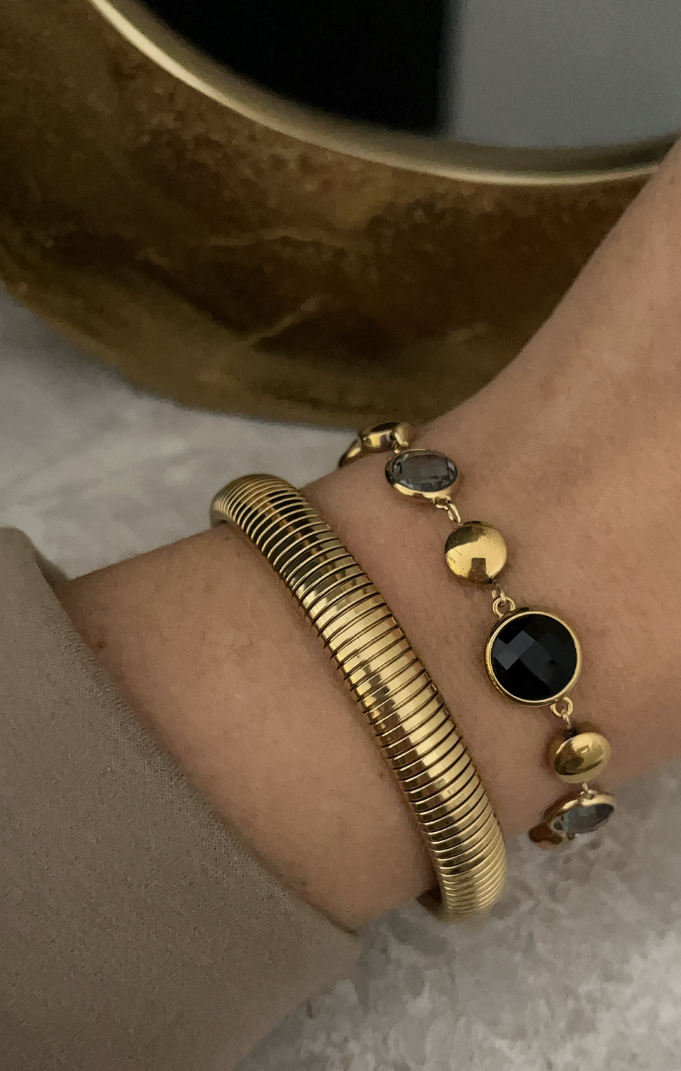 Alina Diamond Bracelet | Black