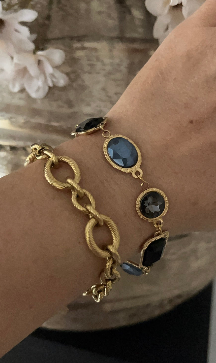 Valentina Bracelet | Black/Gold