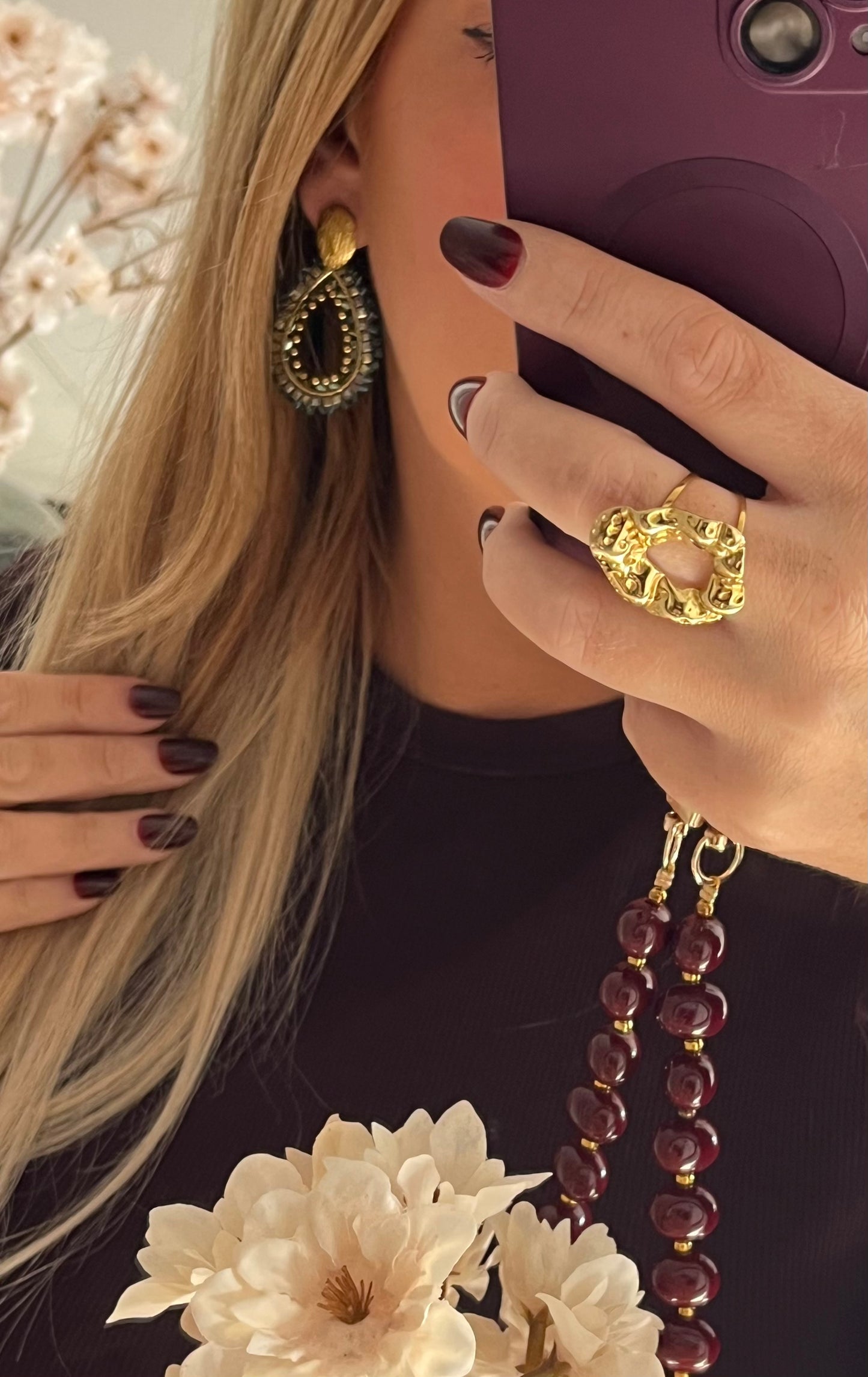 Petrol Chic Earrings