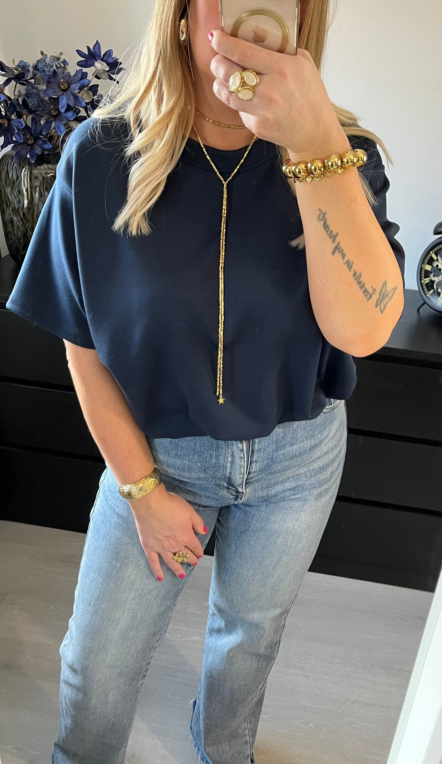 Cropped Top Giselle | Navy