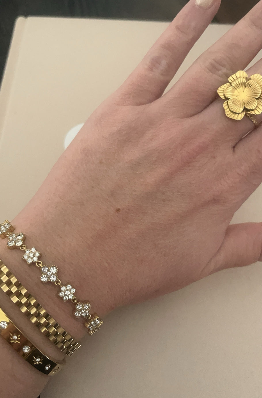 Bracelet Fleurs Diamant