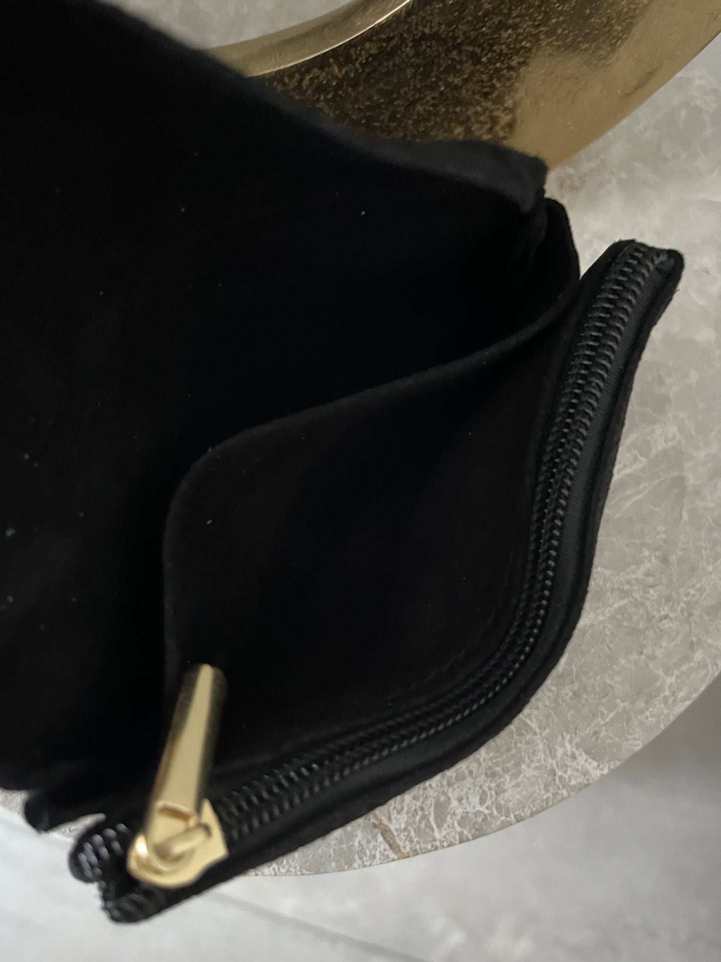 Jess Portemonnee Suede Big | Black