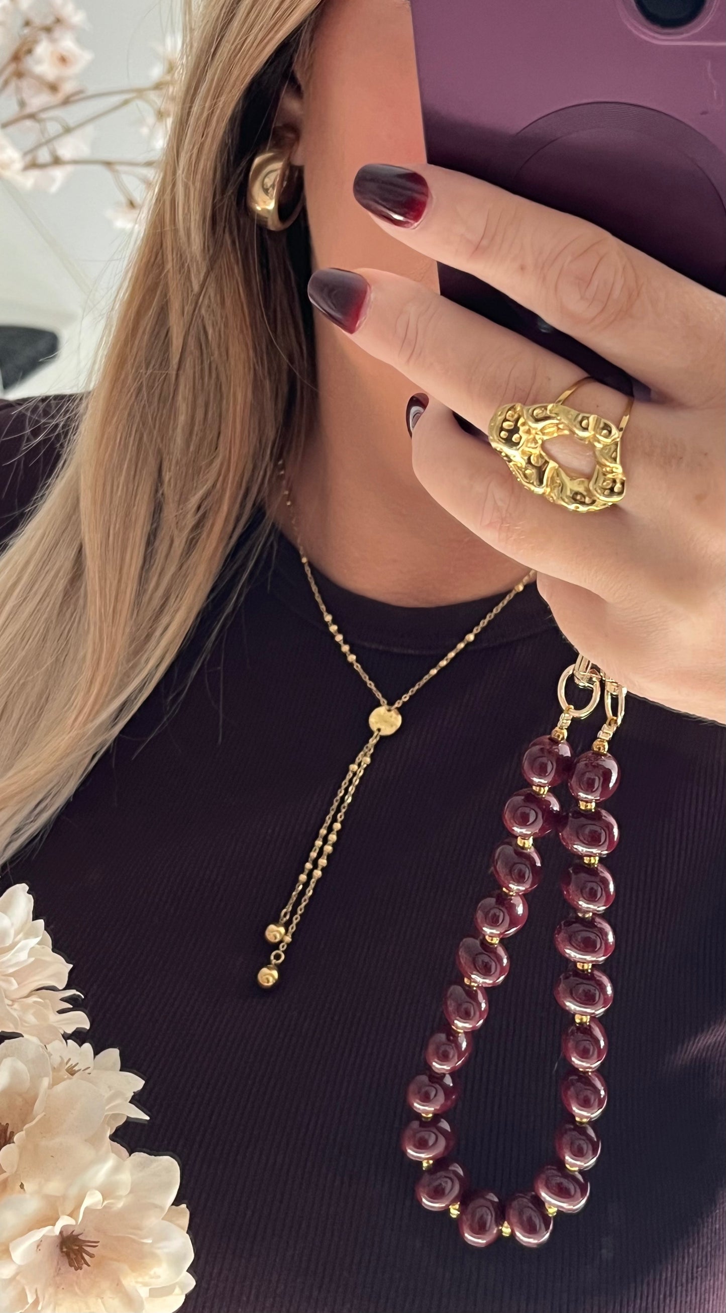 Beady Y-Necklace