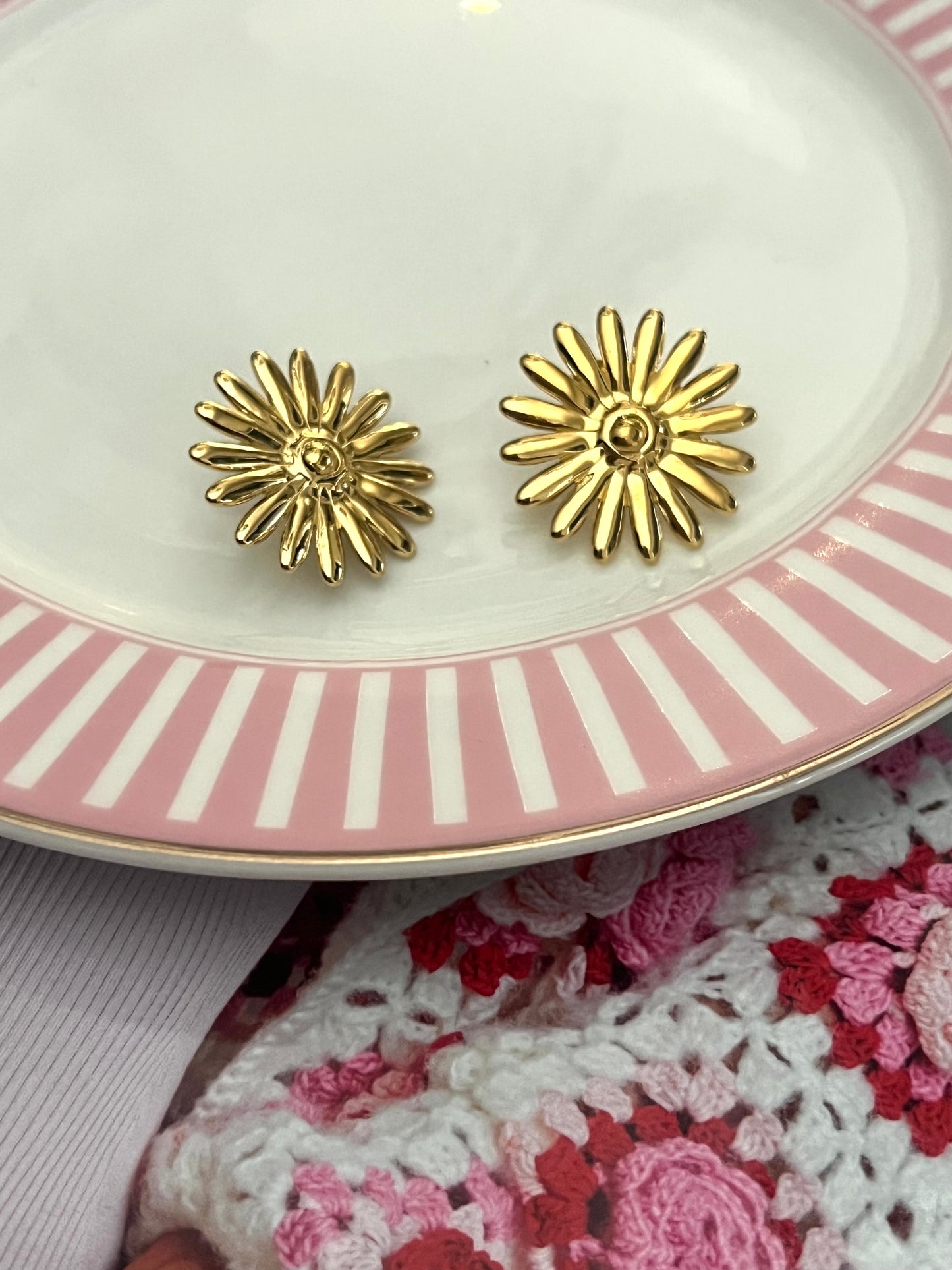 Earrings Flower | Gold