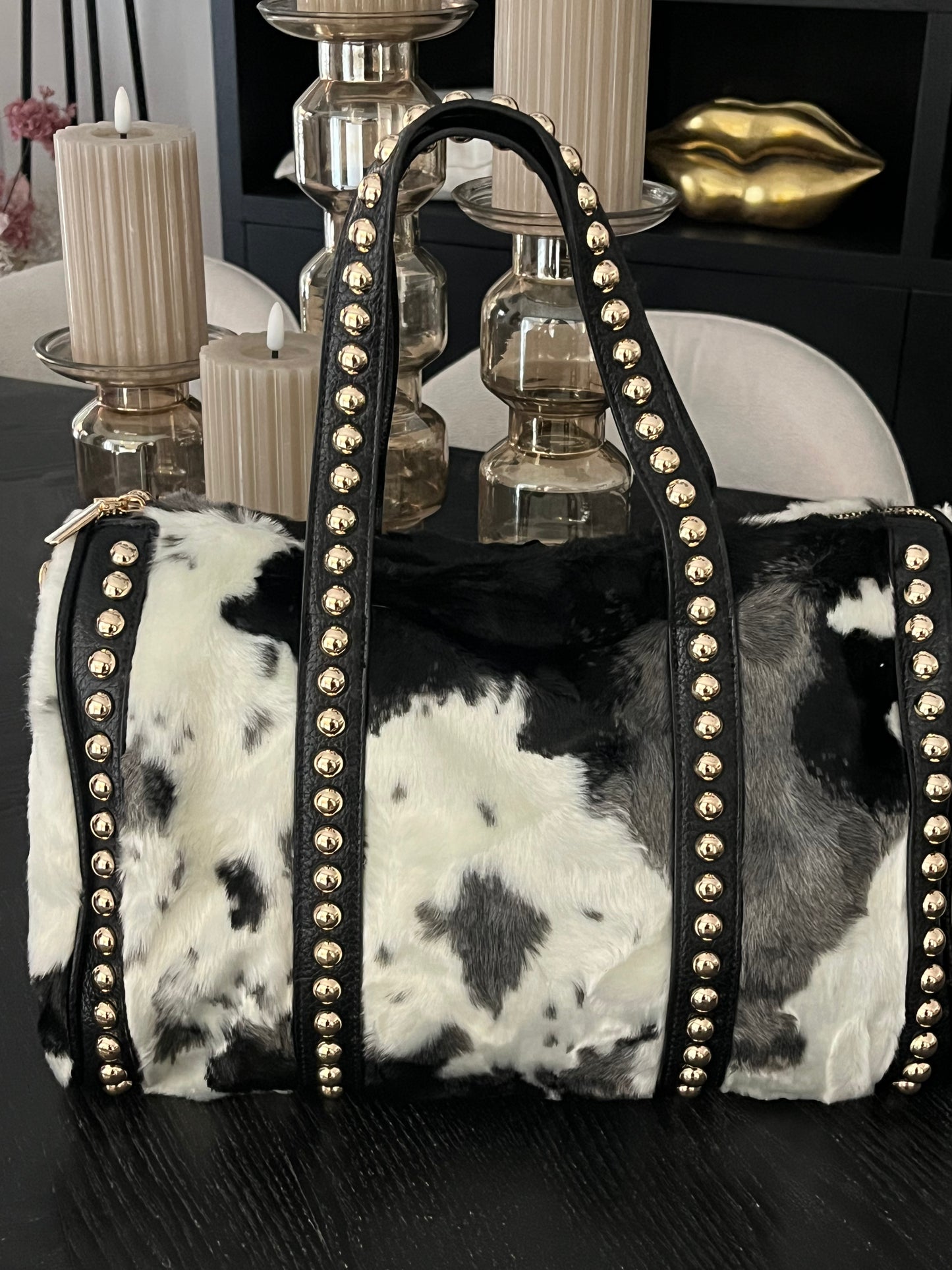 Cow Bag | White/Black
