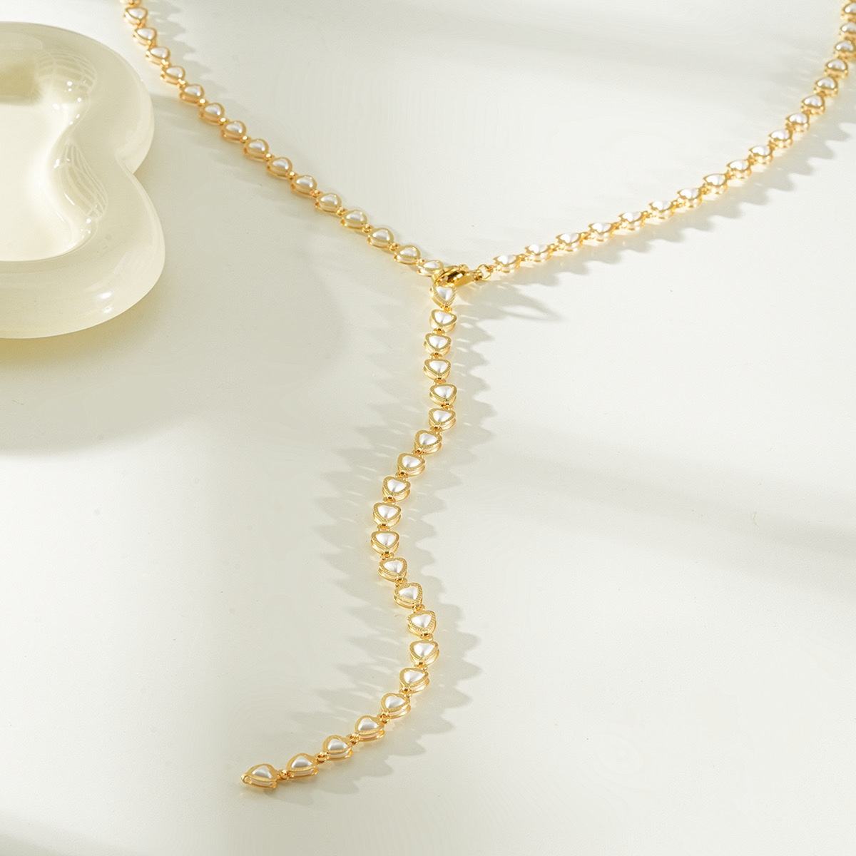 Necklace Pearly Hearts | AS woensdag verstuurd