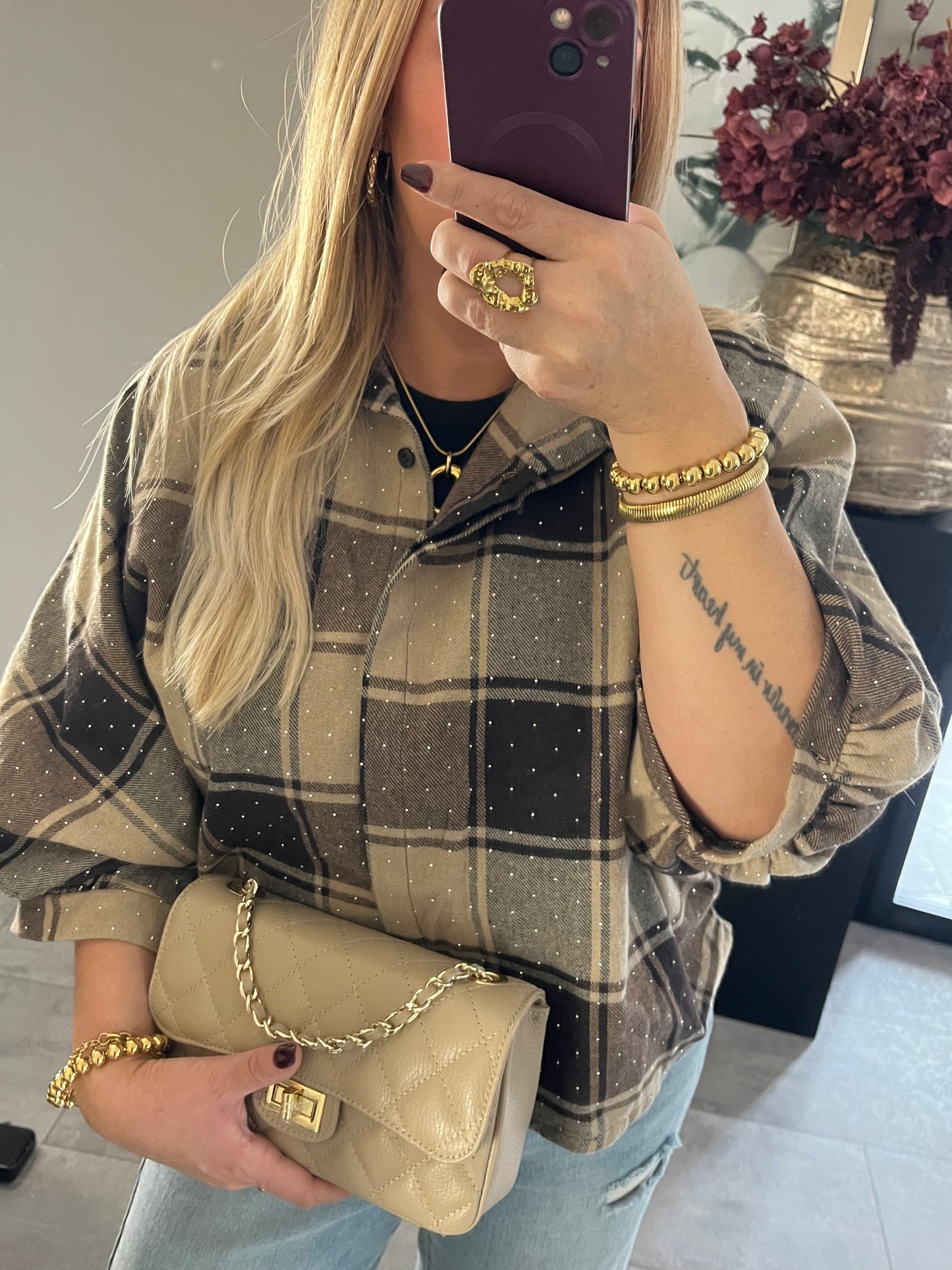 Jolie Blouse Strass