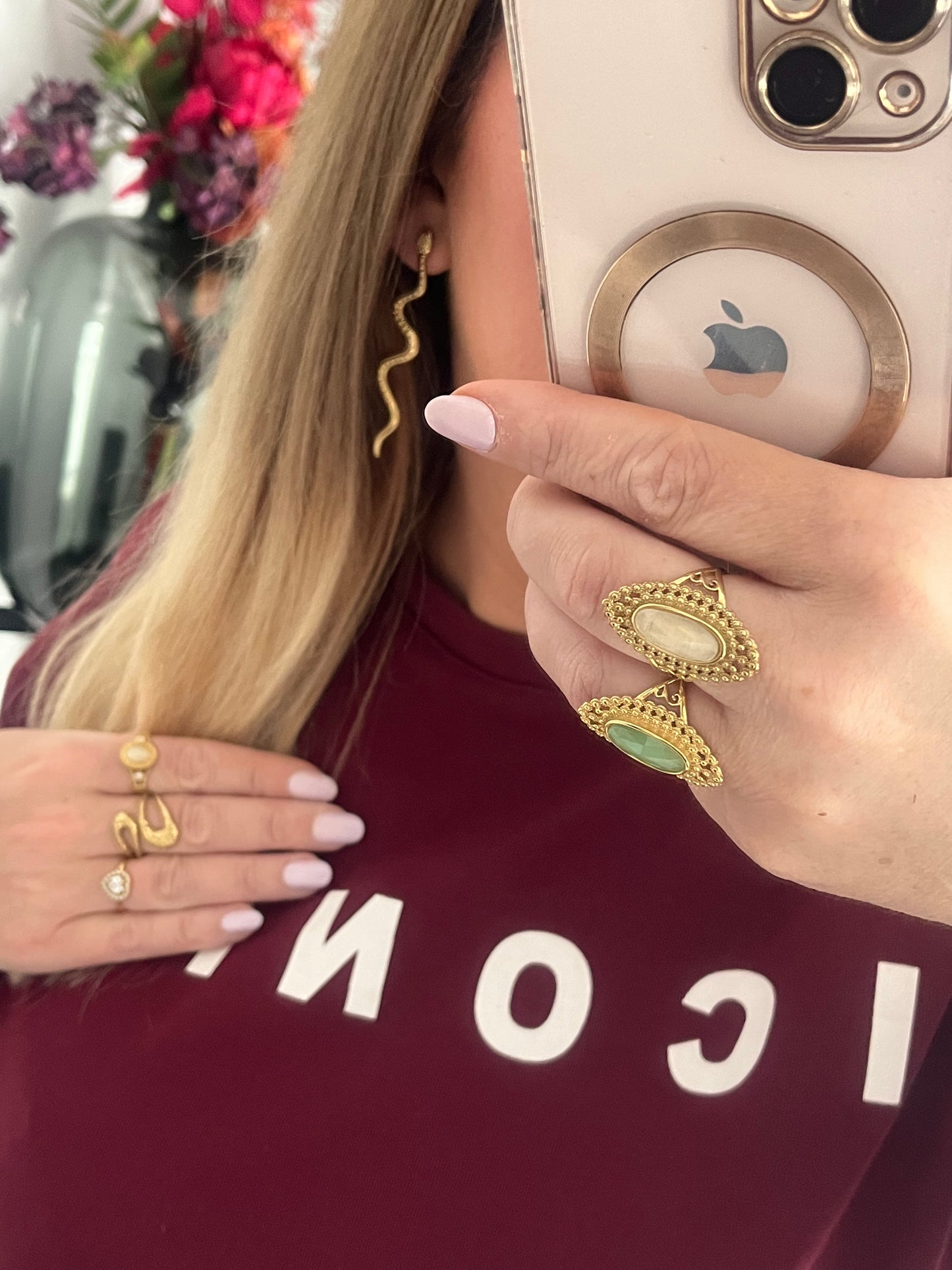 Snake Stud Earrings