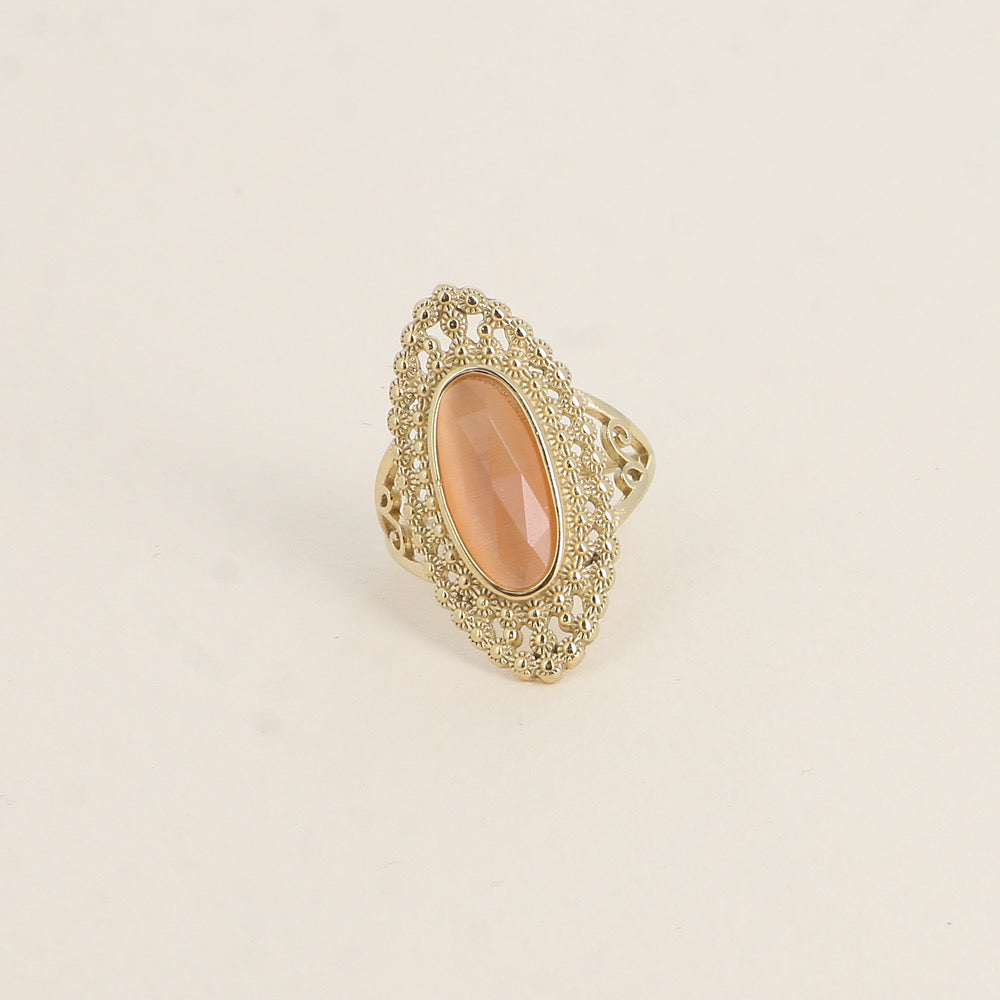 Bague Bohème Pierre Orange | R014