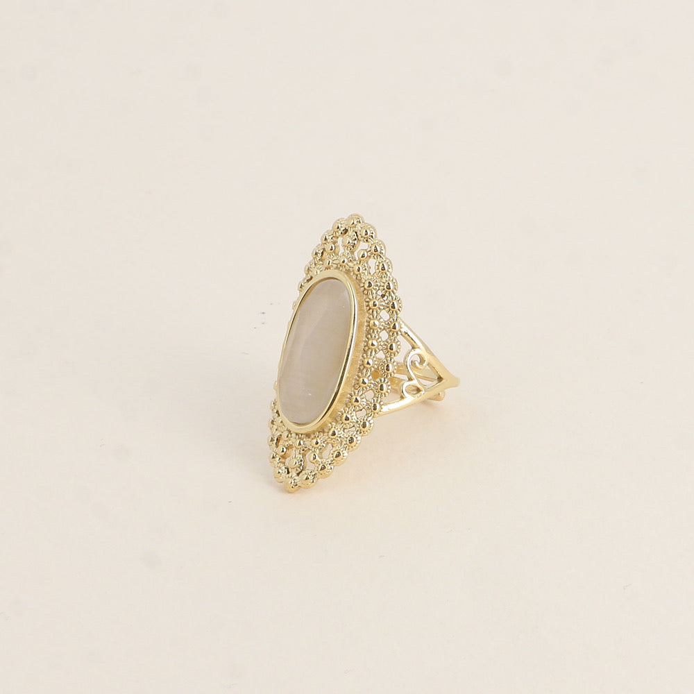 Bague Bohème Pierre Naturelle | R002