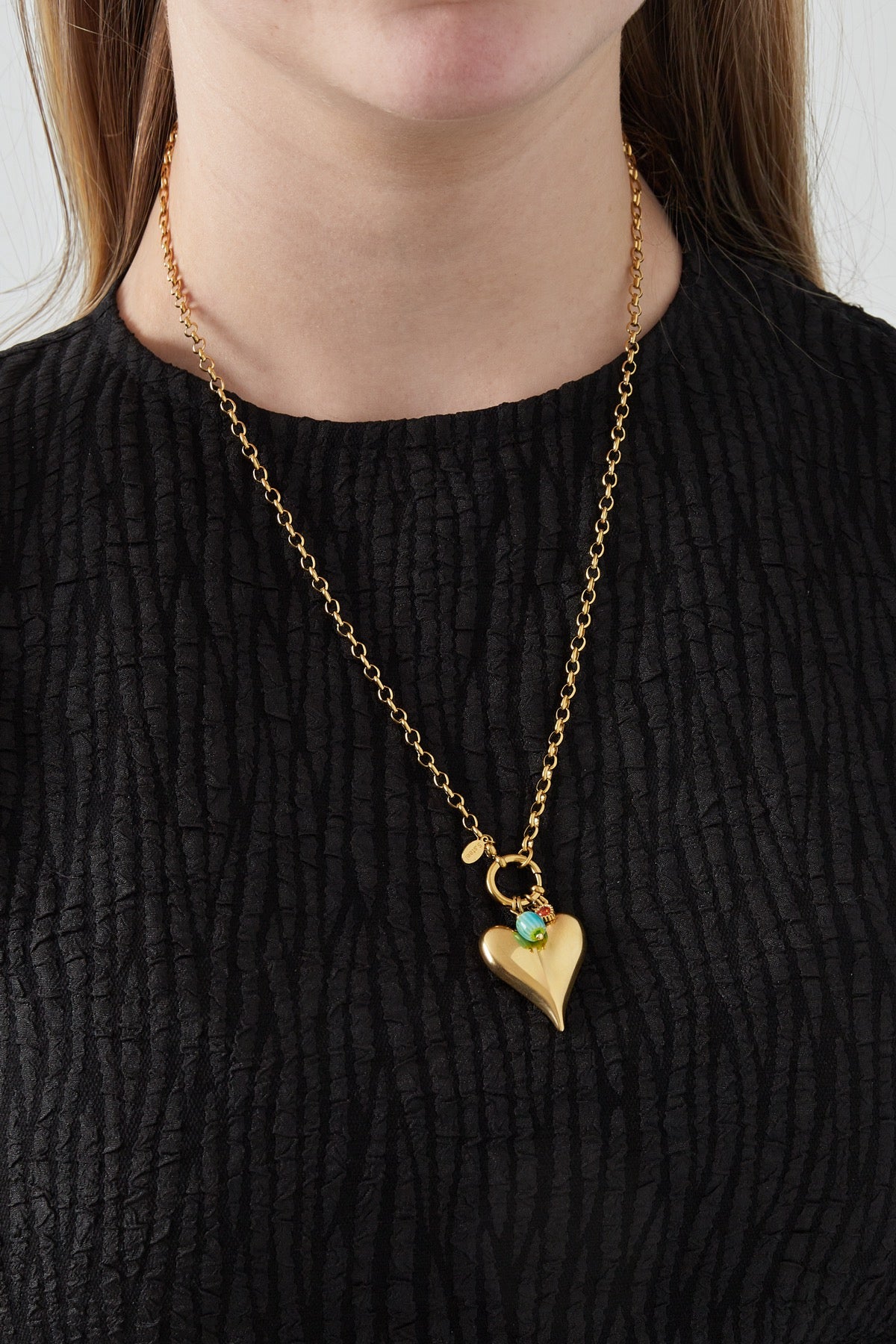 Collier Long Grand Coeur