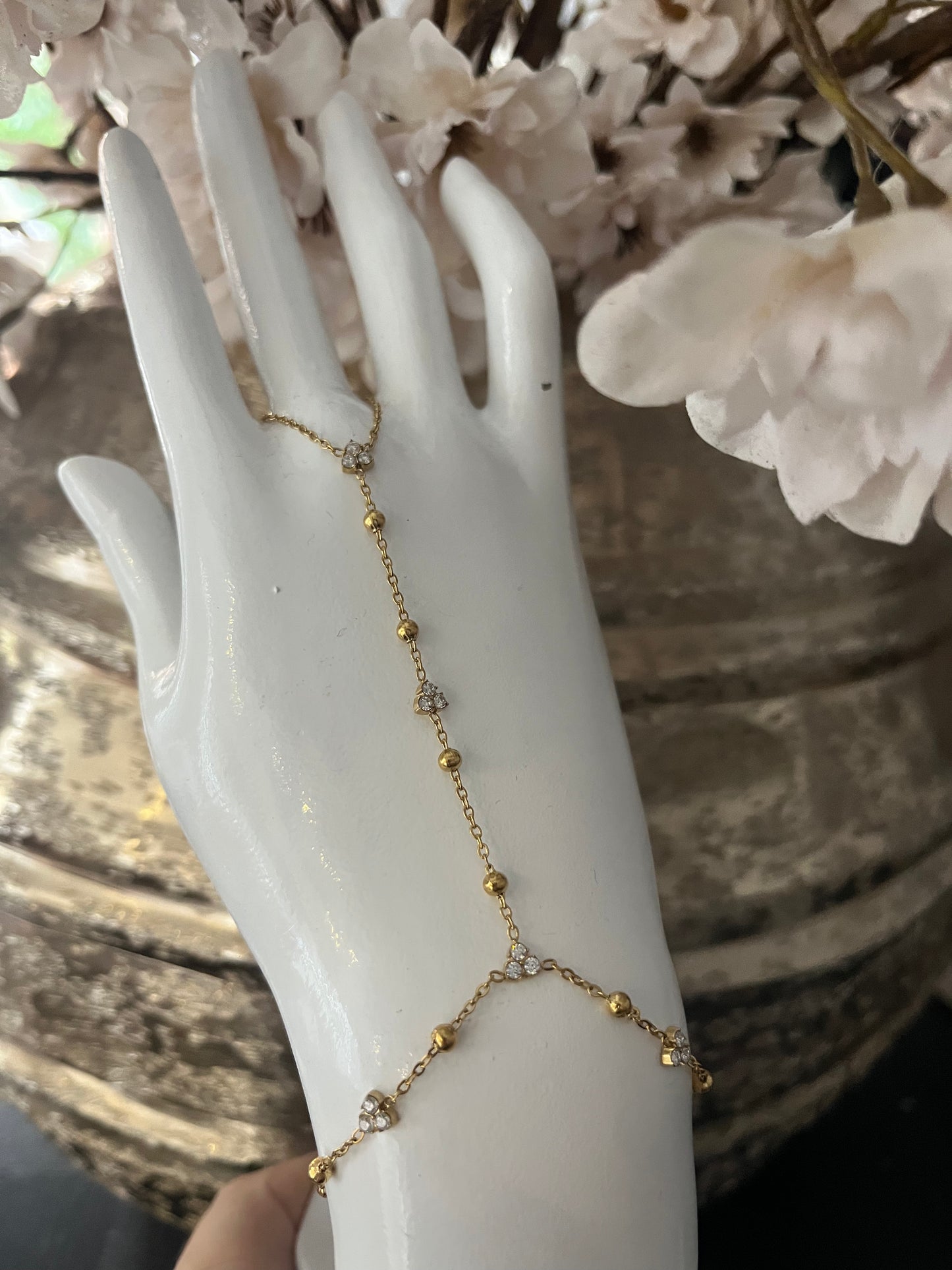 Golden Sparkle Hand Chain