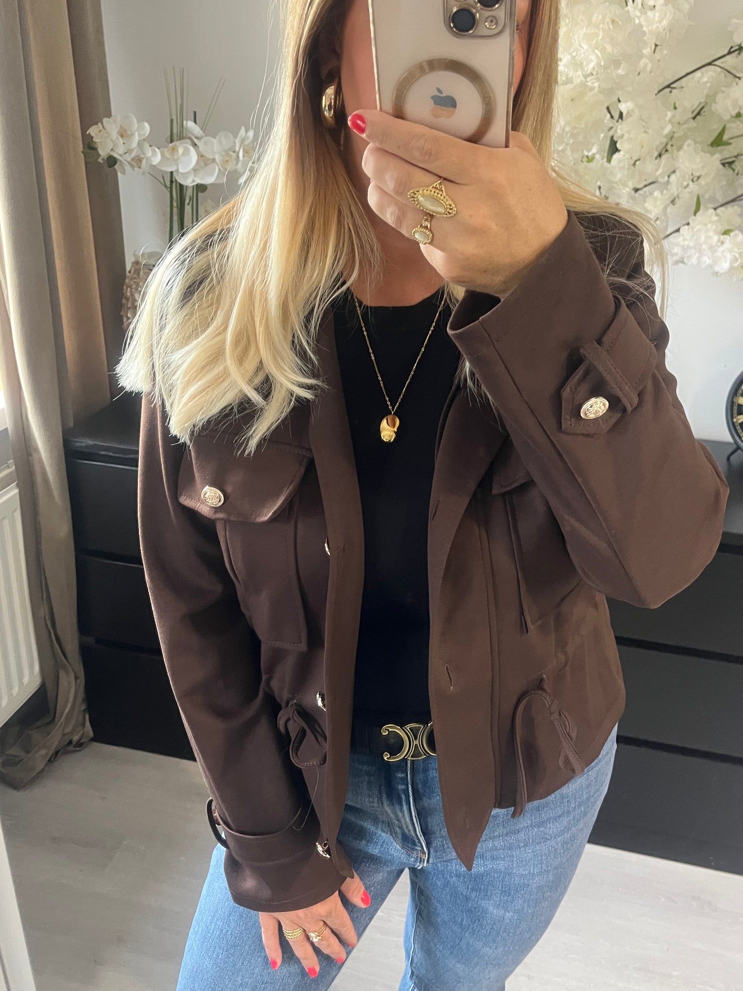Chloe Jacket Brown | Pre-order verwacht 5 september