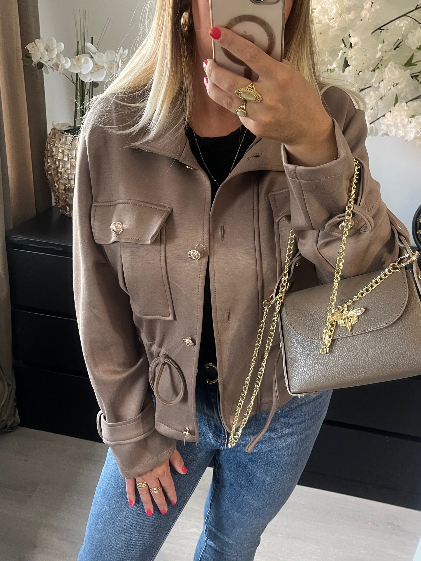 Chloe Jacket Taupe