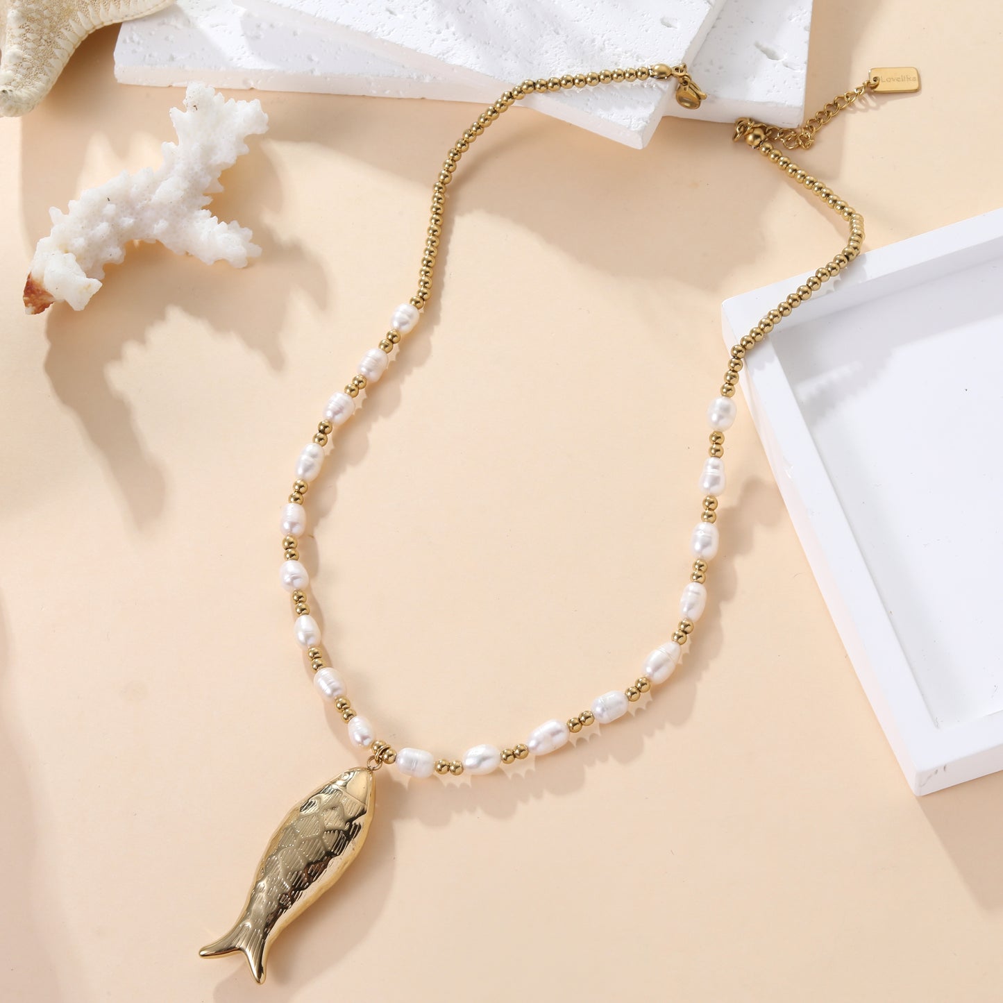 Fishy Pearl Necklace