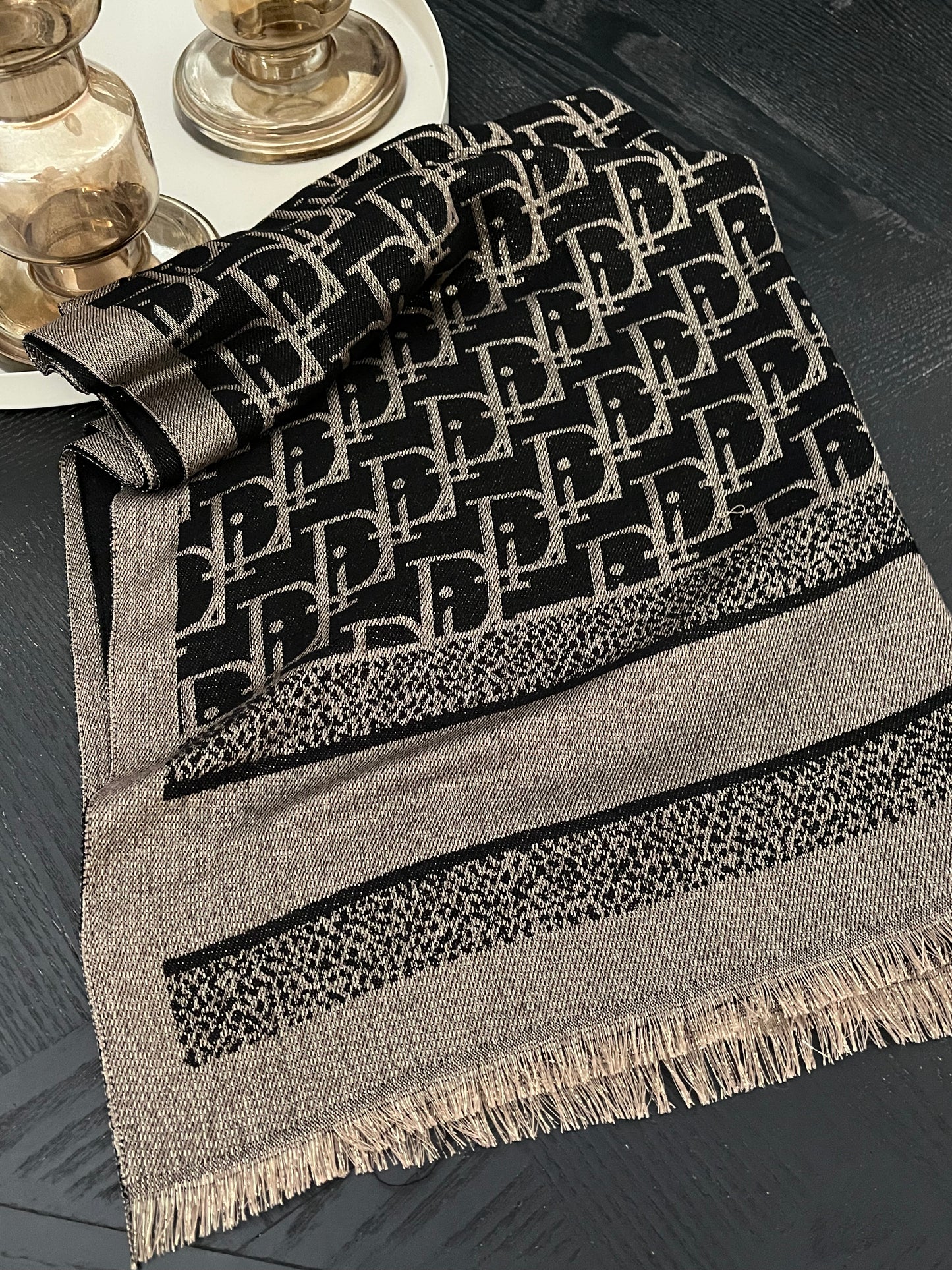 Didi Sjaal | Goud/Zwart Lurex