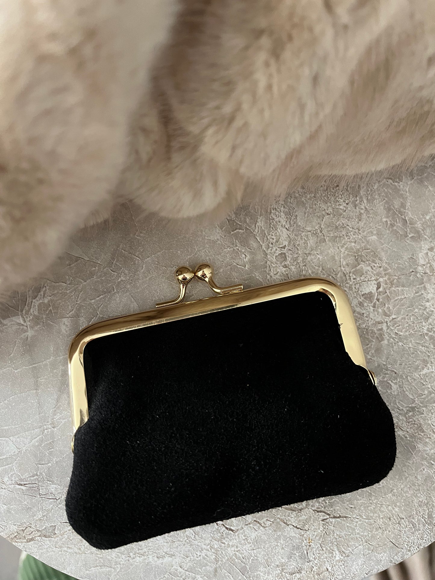 Gigi Portemonnee Suede | Black