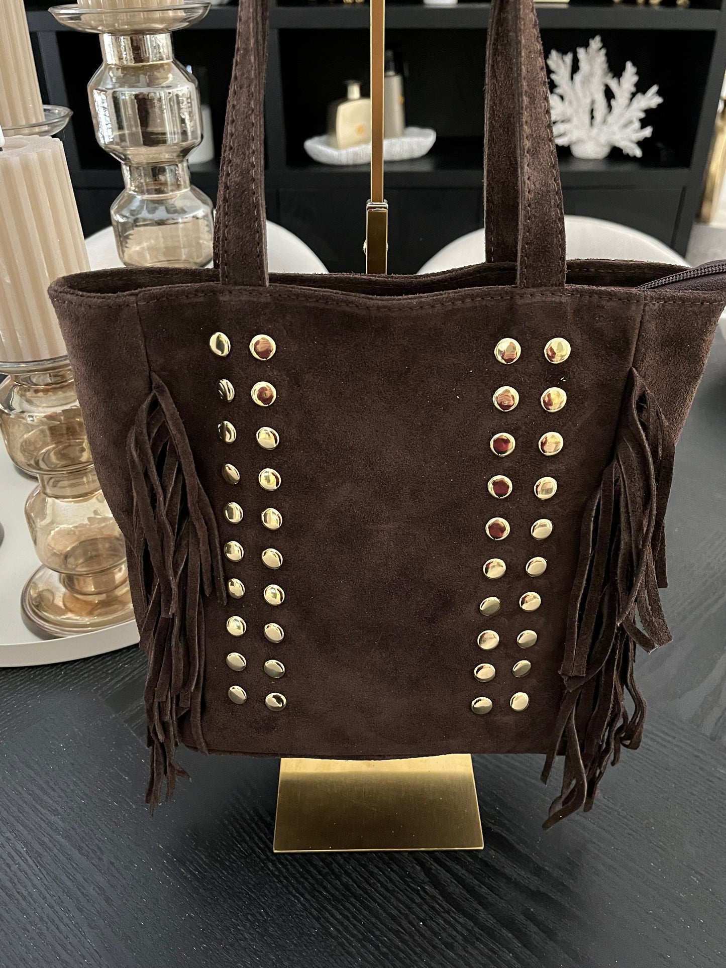 Ivy Bag Studs | Donkerbruin