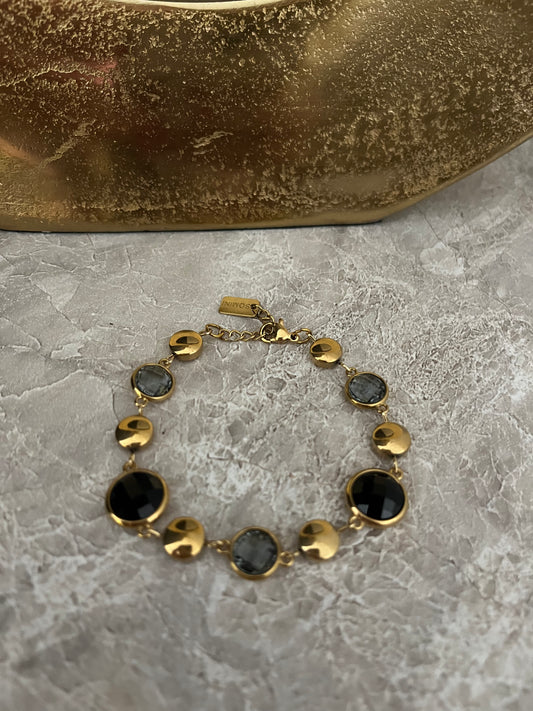 Alina Diamond Bracelet | Black