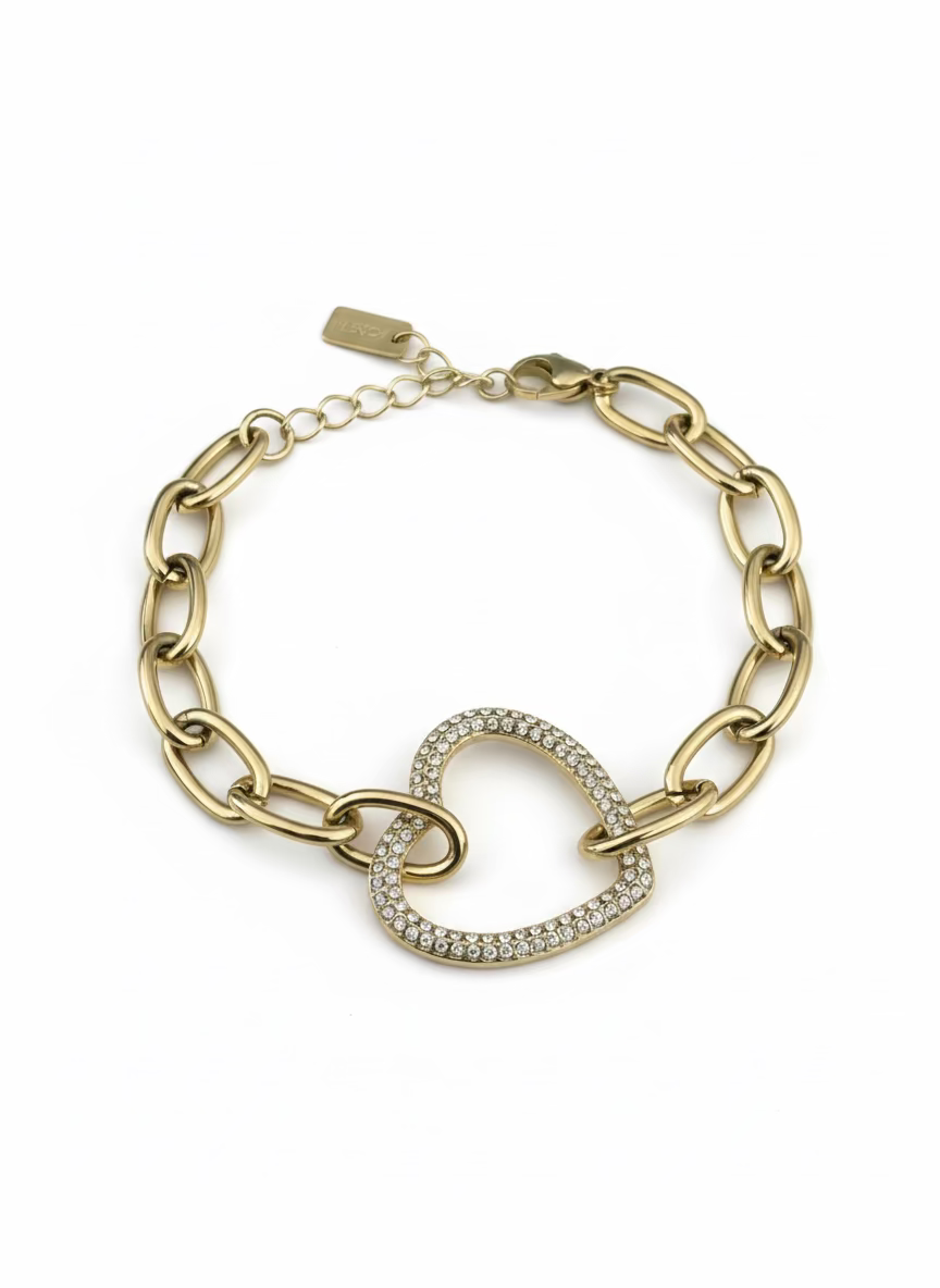 Armband Hart Strass