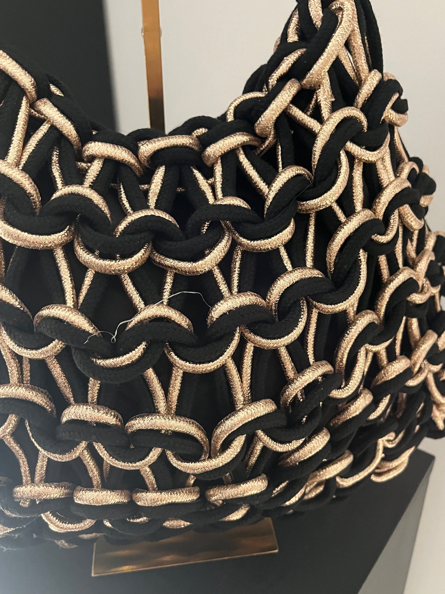 Valentina Bag | Black/Gold