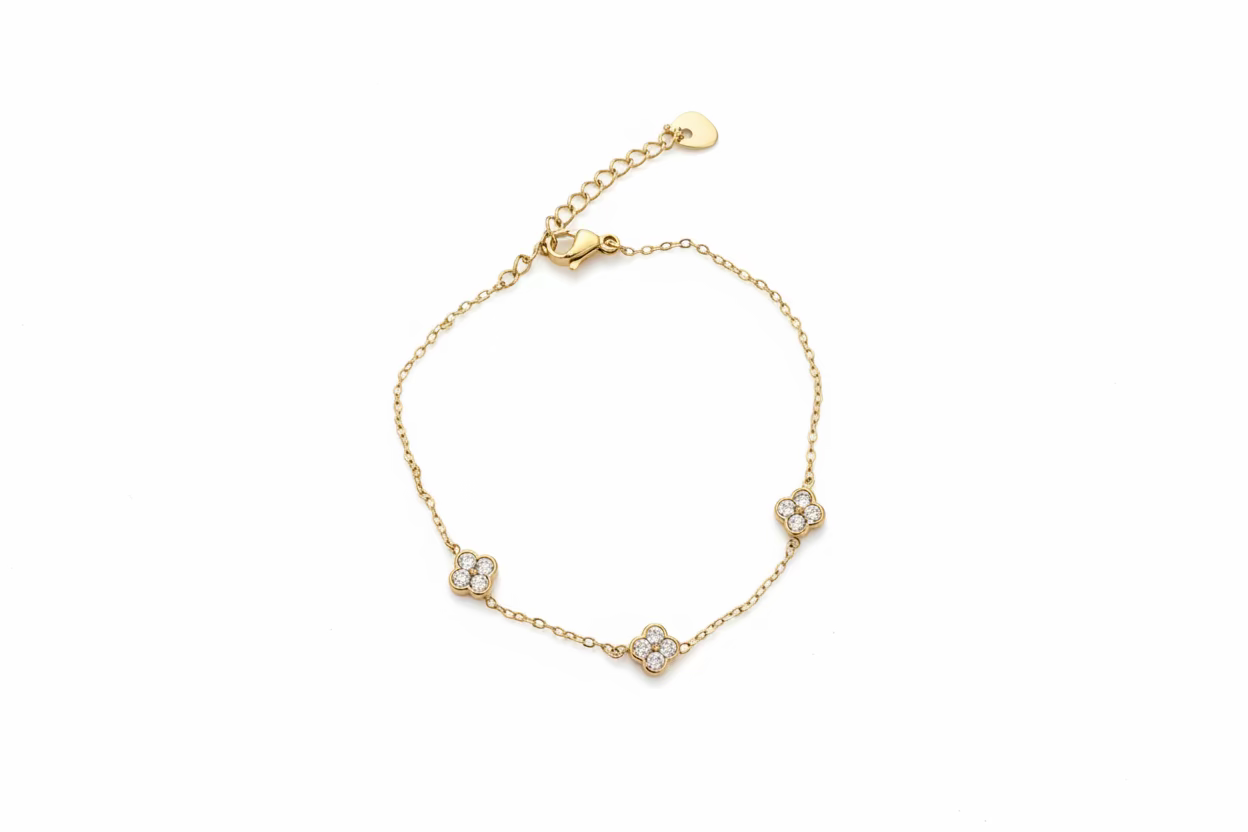 Clover Strass Armband