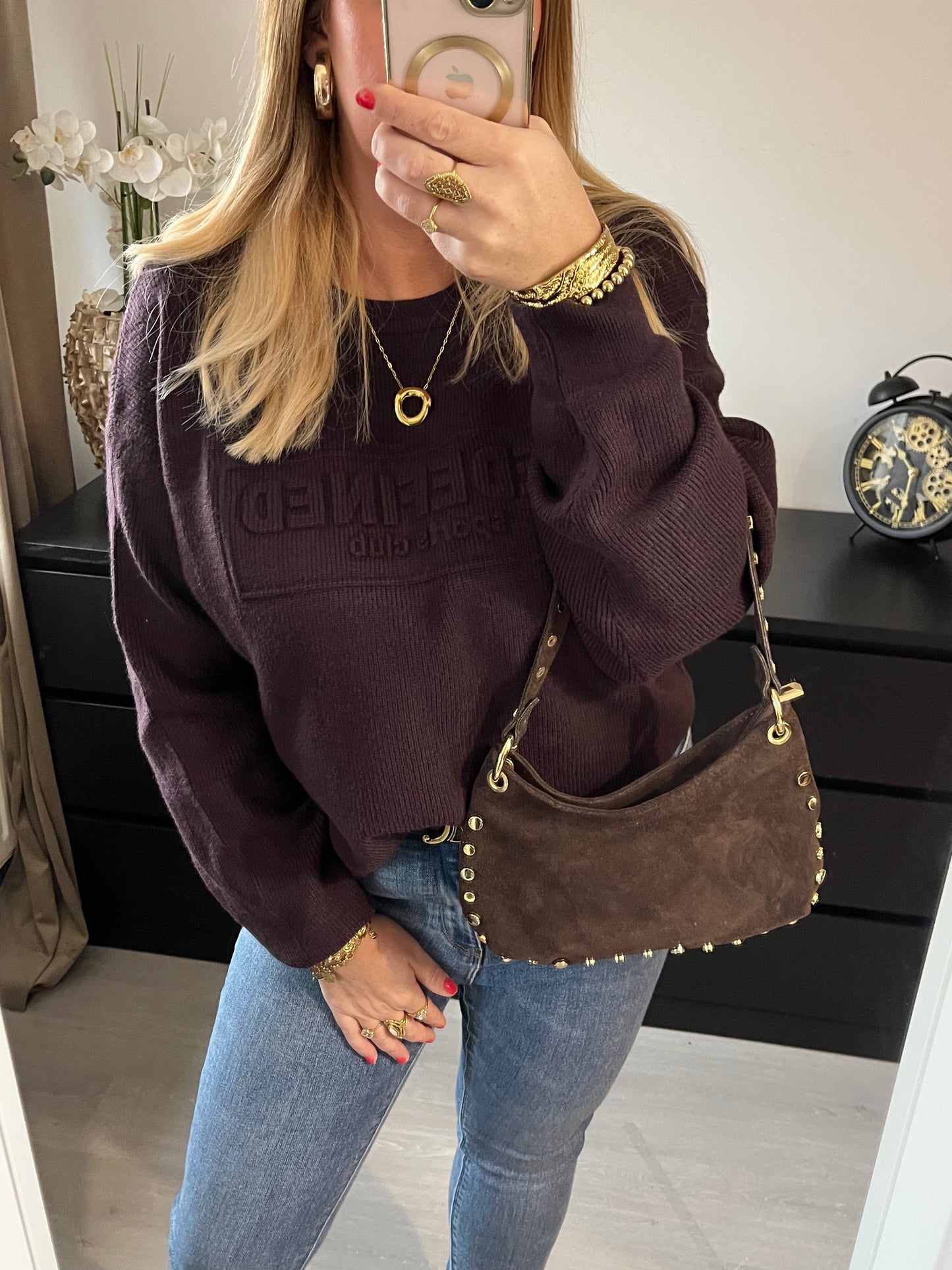 Stacey Bag Suede | Brown