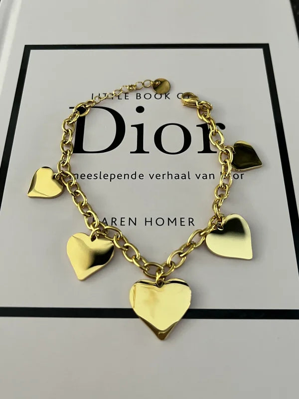 Bedelarmband Hearts | A008