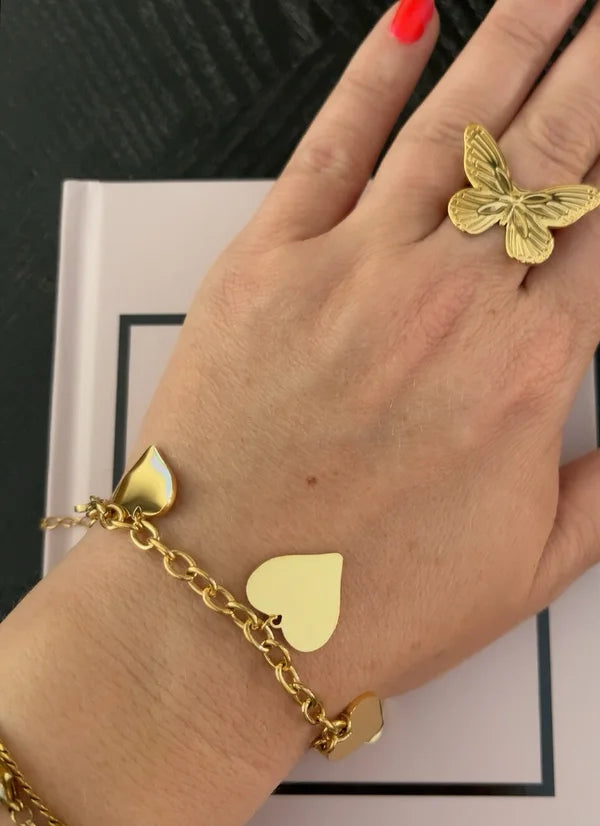 Bedelarmband Hearts | A008