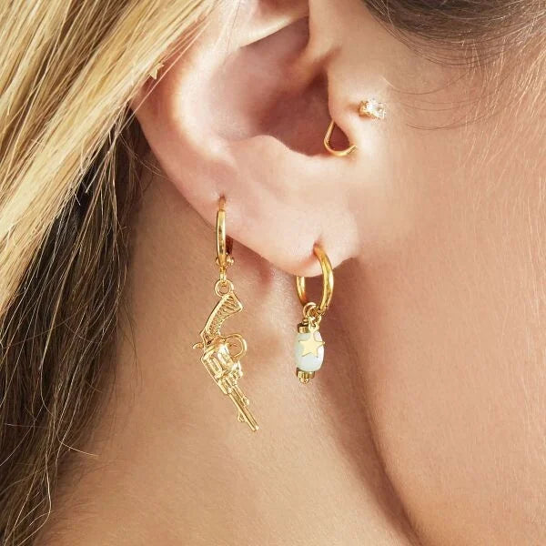 Boucles d'oreilles pistolet