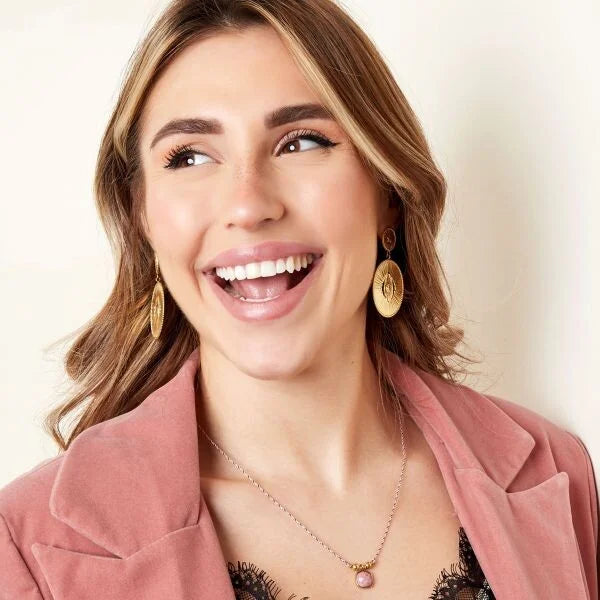 Statement Earrings Jade | Gold