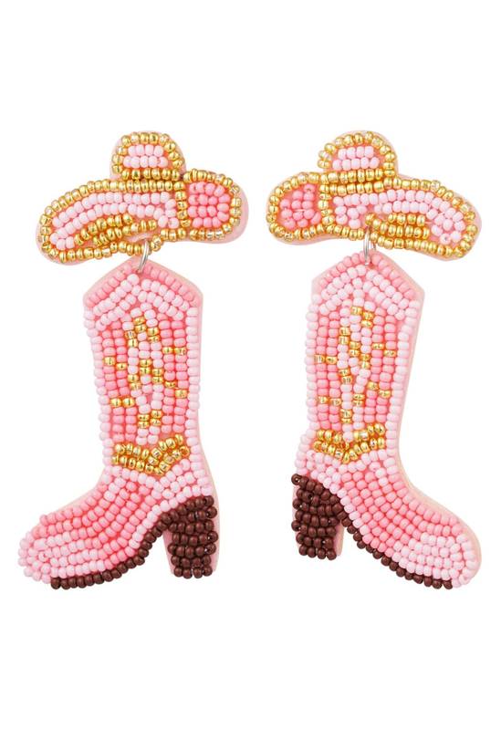 Earrings Boot | Pink