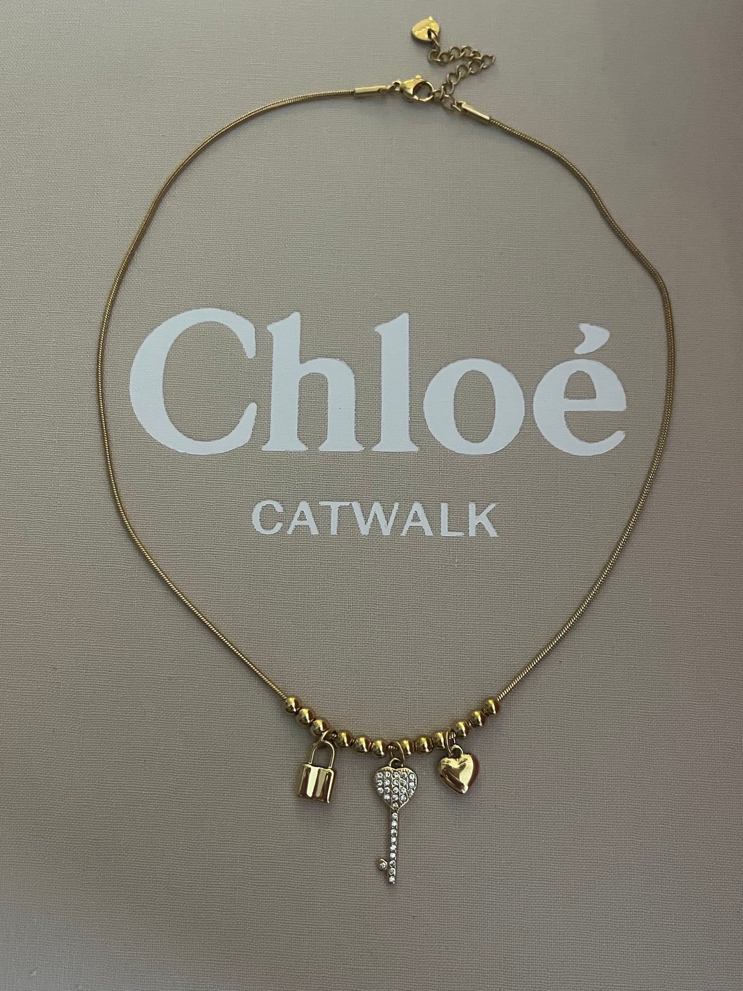 Collier Clé Strass