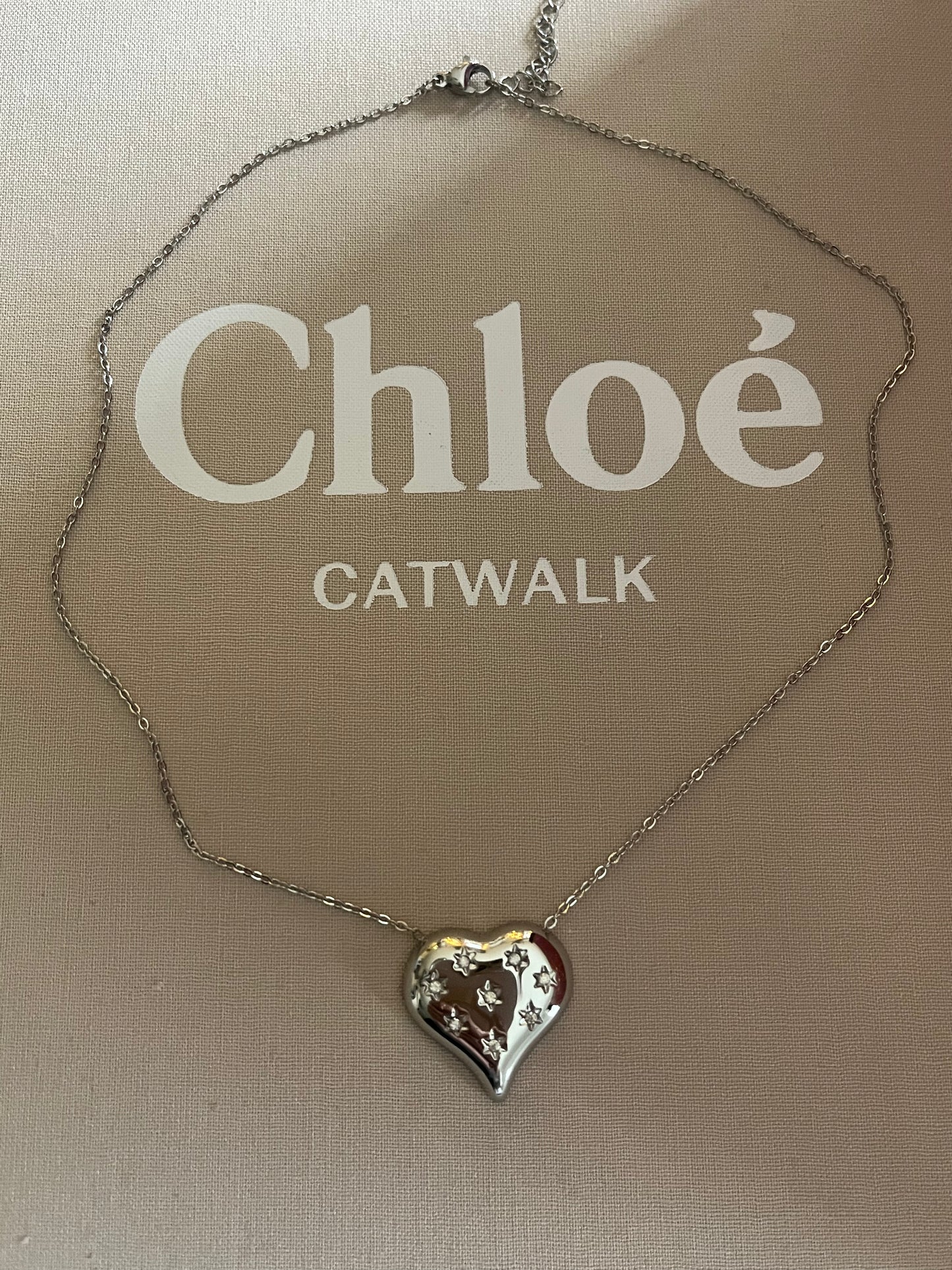 Collier Grand Coeur | Argent