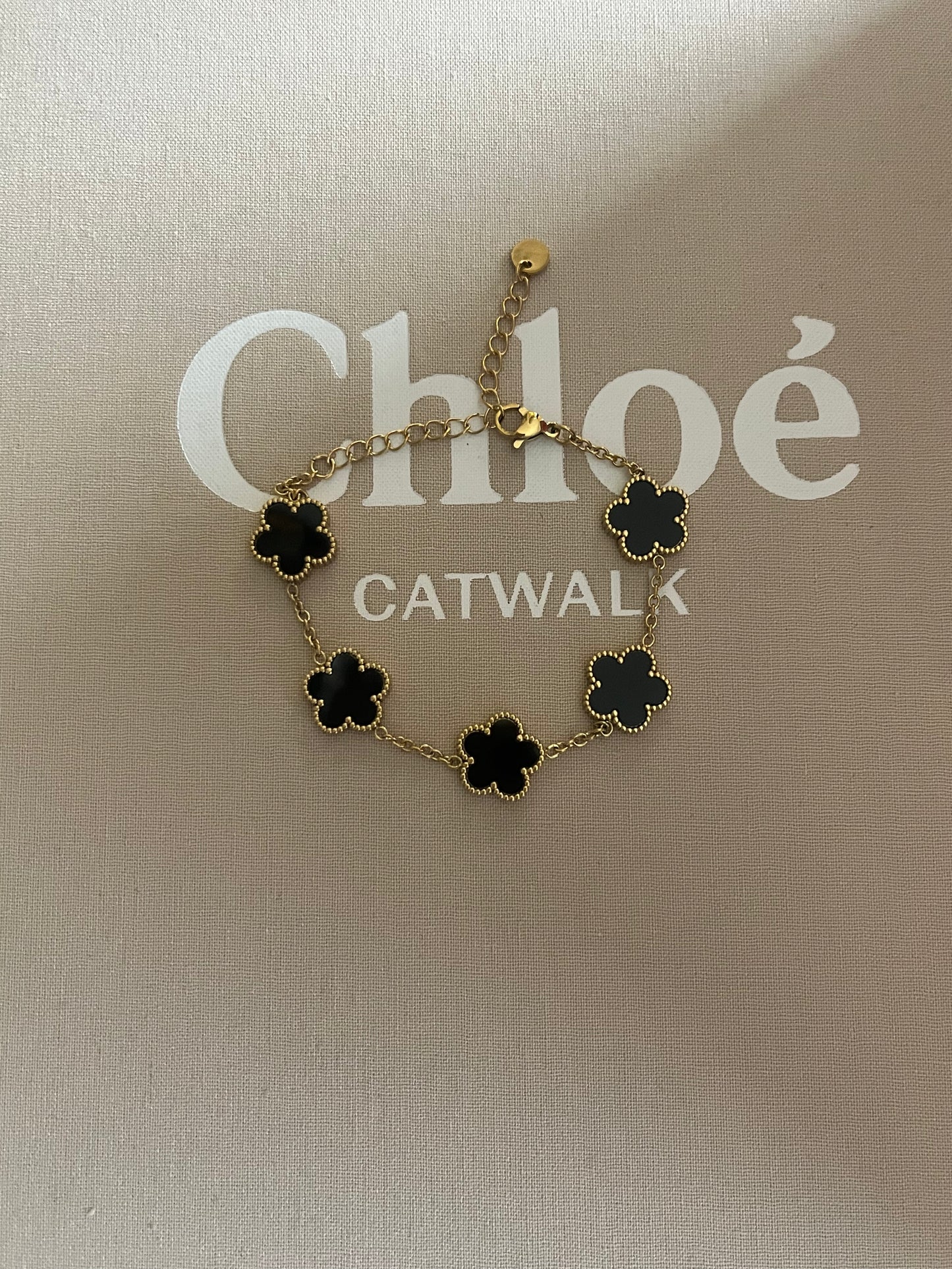 Bracelet Fleurs Noires