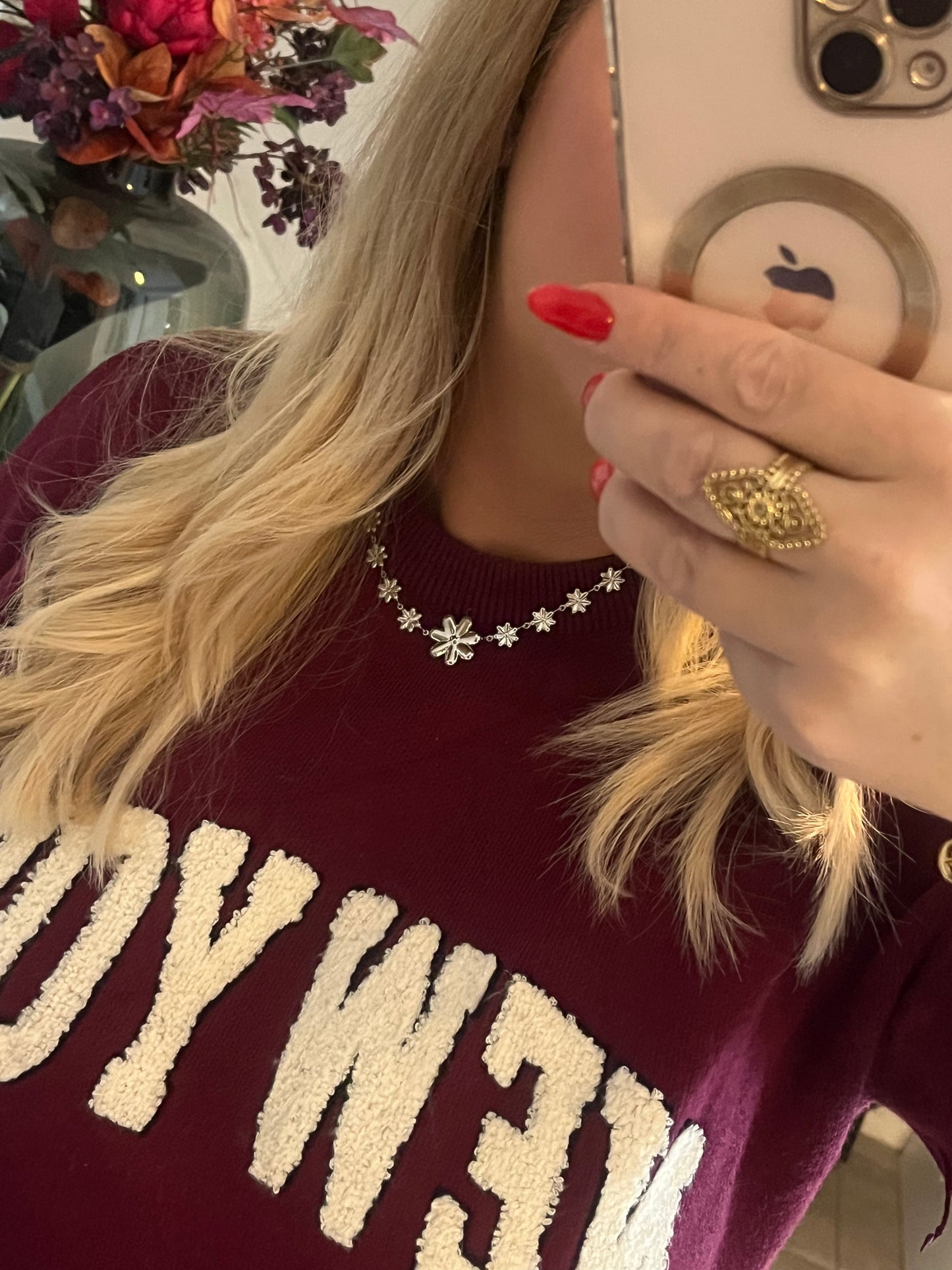 Collier Fleurs | Argent