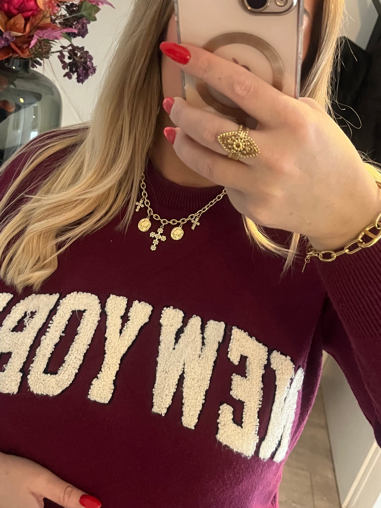 Collier à breloques Croix | K006