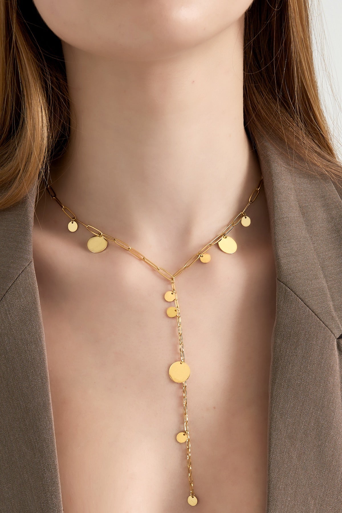 Classic Coins Ketting | Goud K011