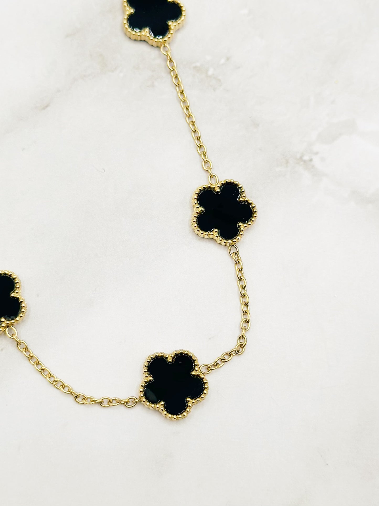 Collier Fleur Noire