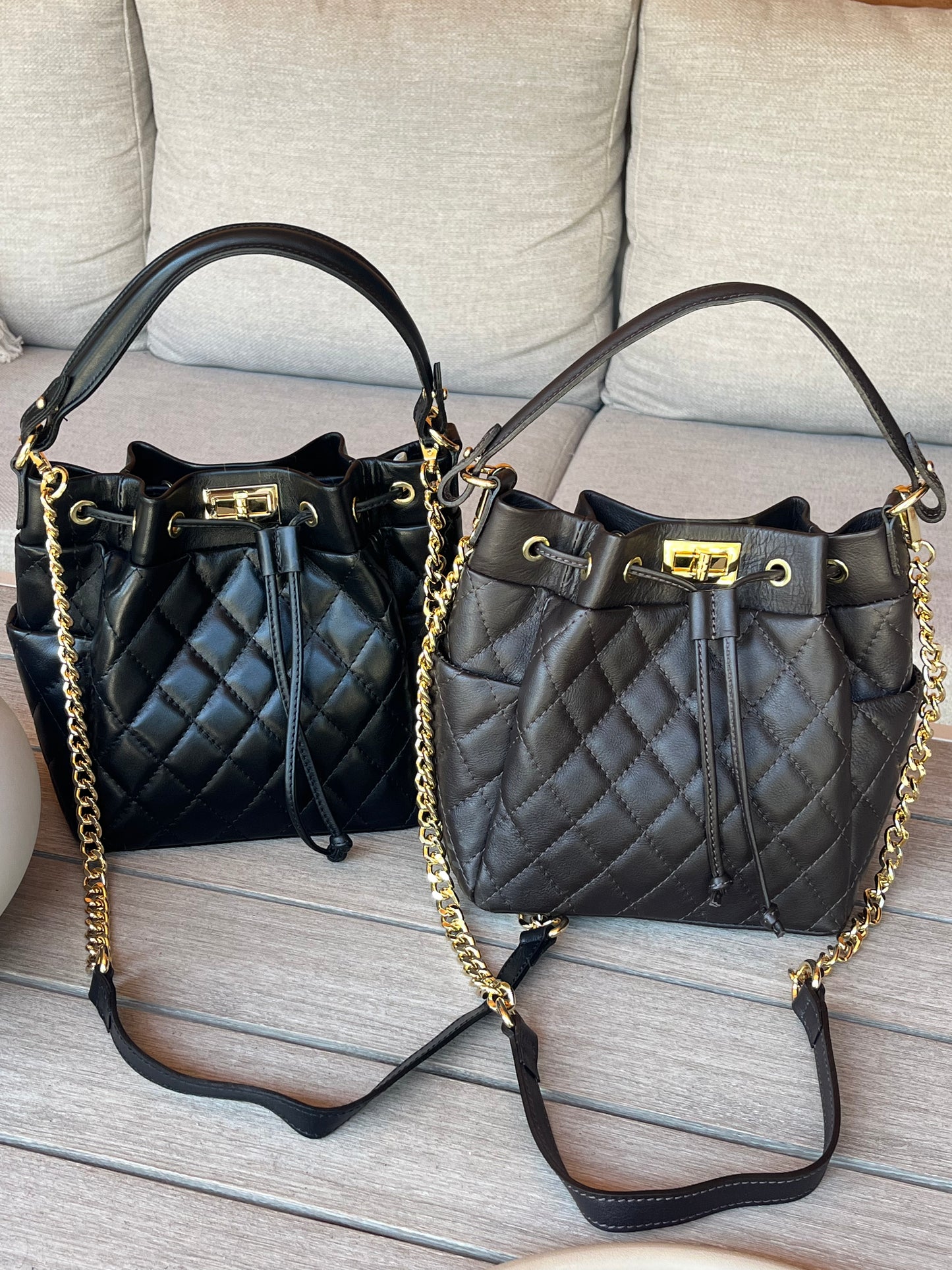 Jenna Bucket Bag | Bruin