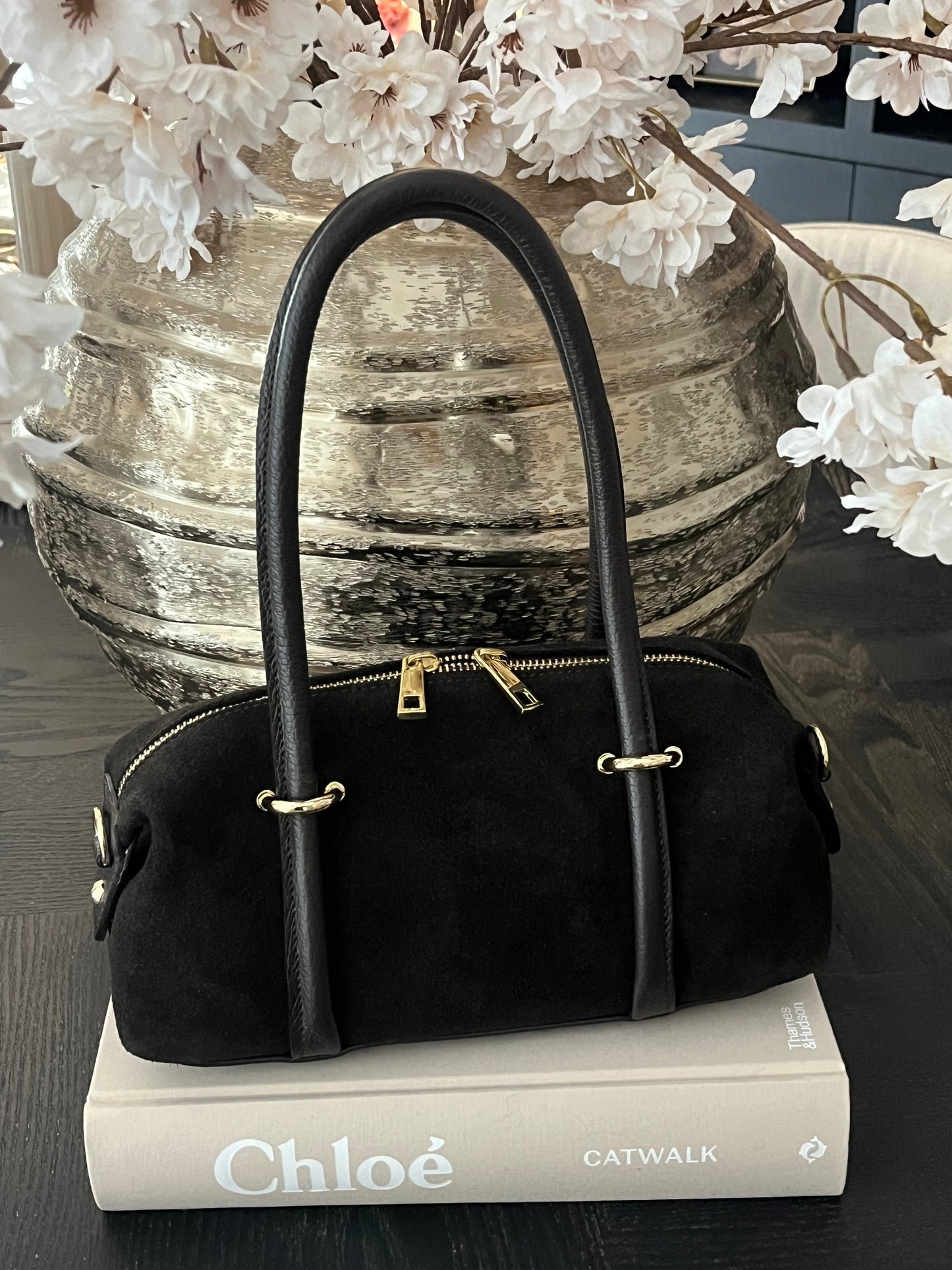 Rosanna Bag Suede | Donkerbruin
