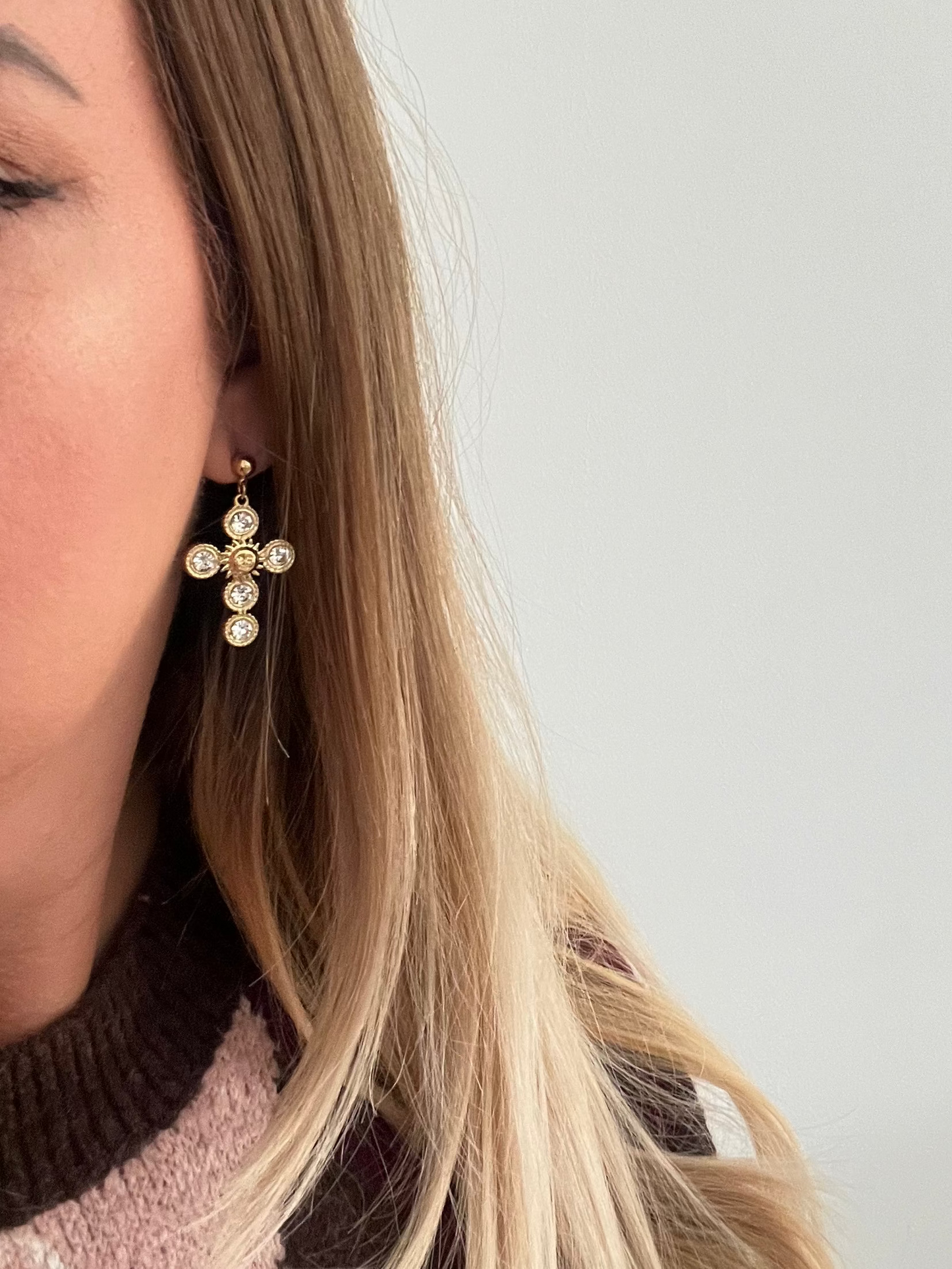 Sunny Cross Earrings