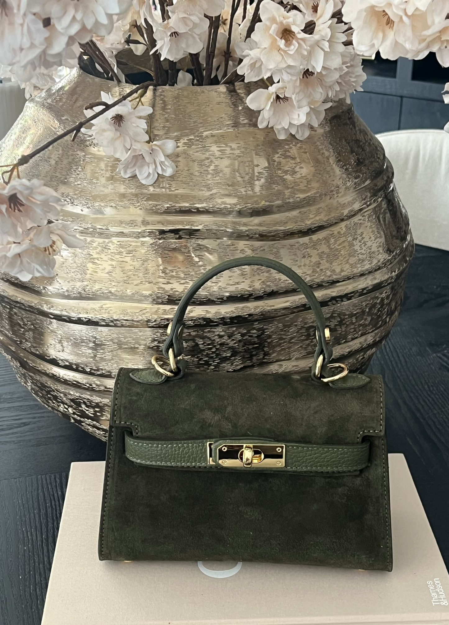 Leya Bag Suede/Leer | Groen