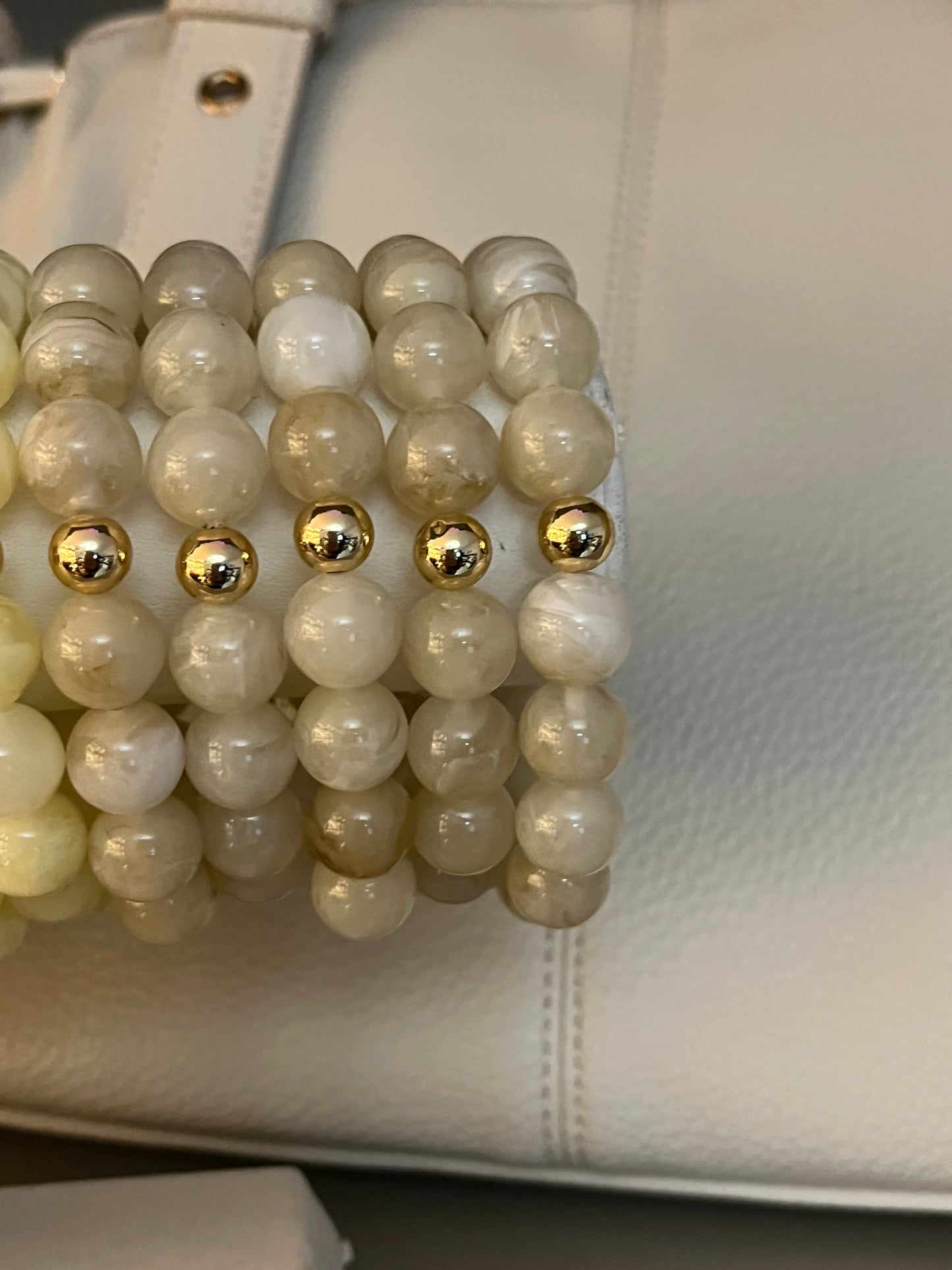 Bracelet Beads | Beige/Taupe