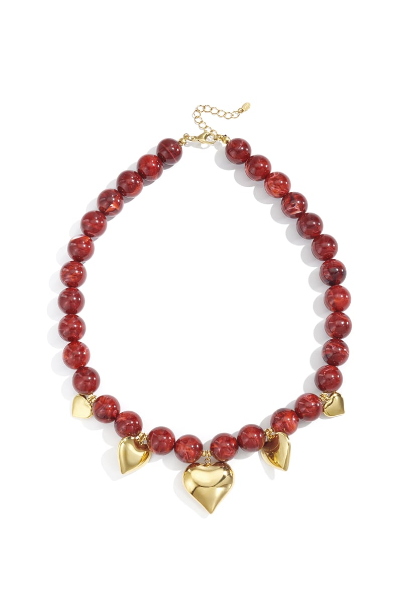 Acrylic Beaded Necklaces Heart